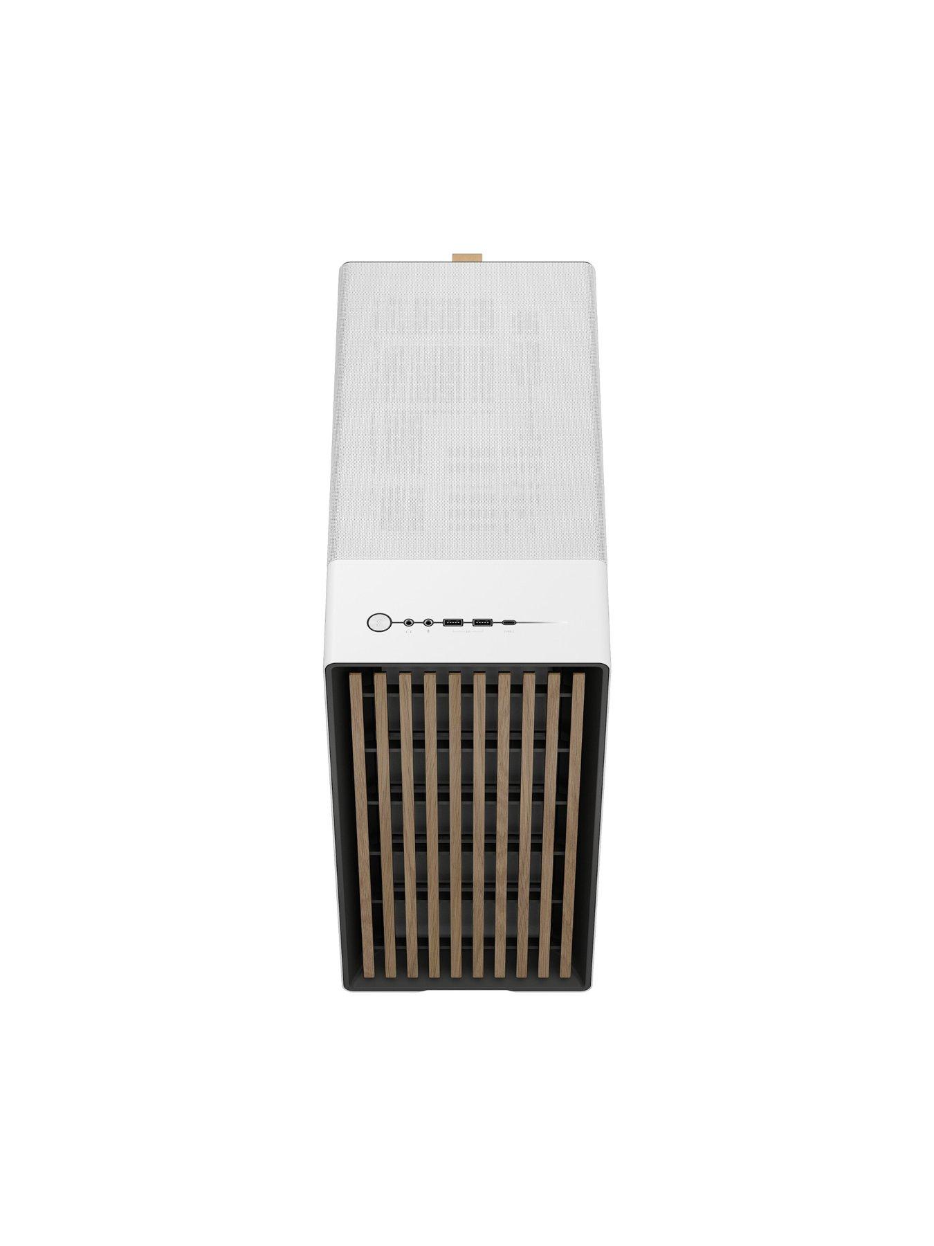  image of fractal-north-chalk-white-tg-clear-tint-pc-case