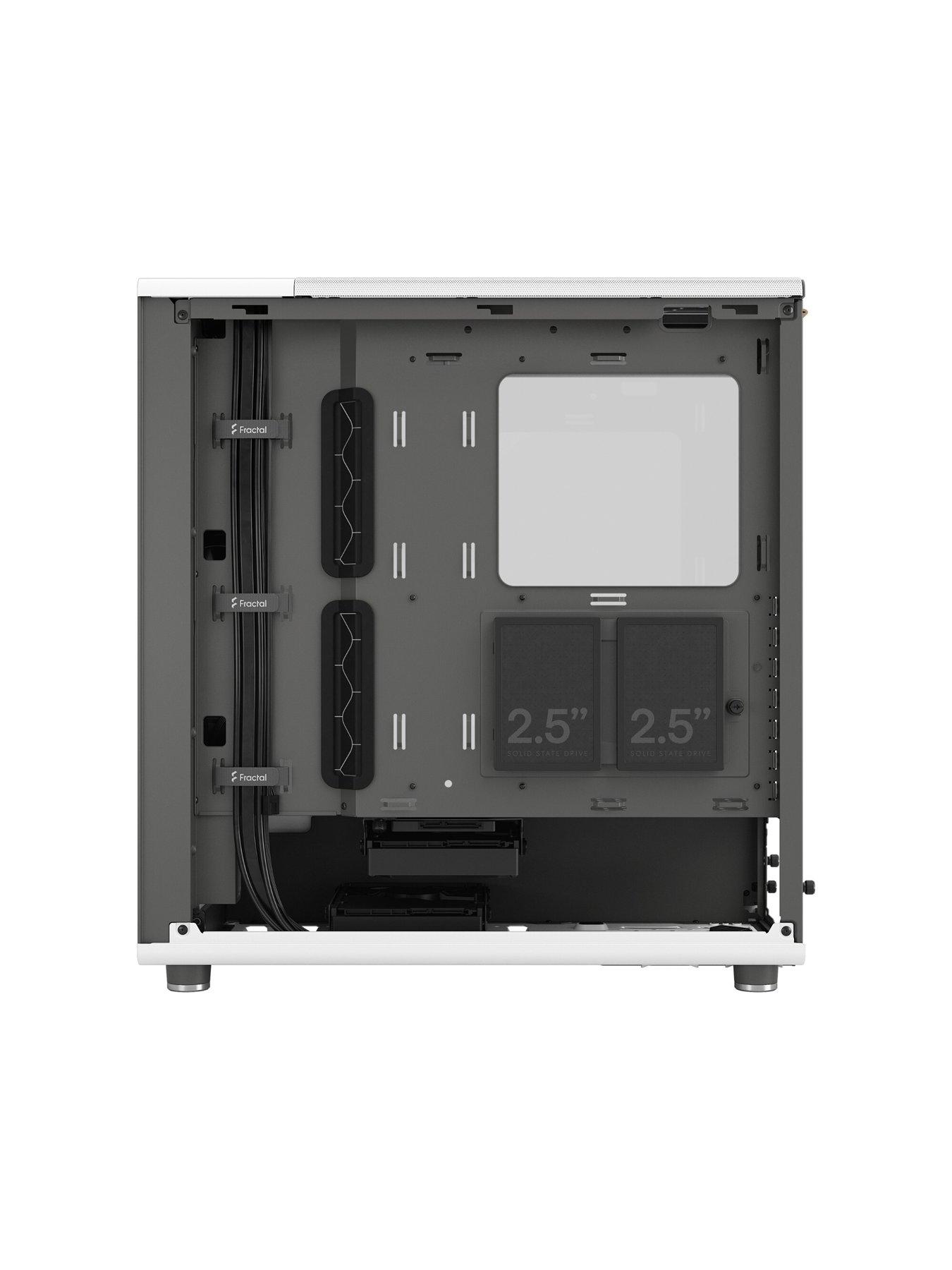  image of fractal-north-chalk-white-tg-clear-tint-pc-case