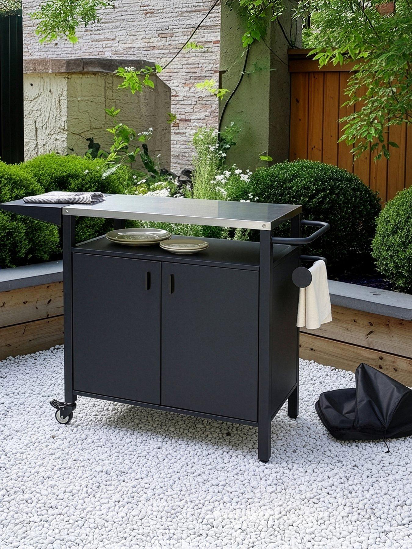 The Very Collection Outdoor Kitchen Trolley with Free Cover