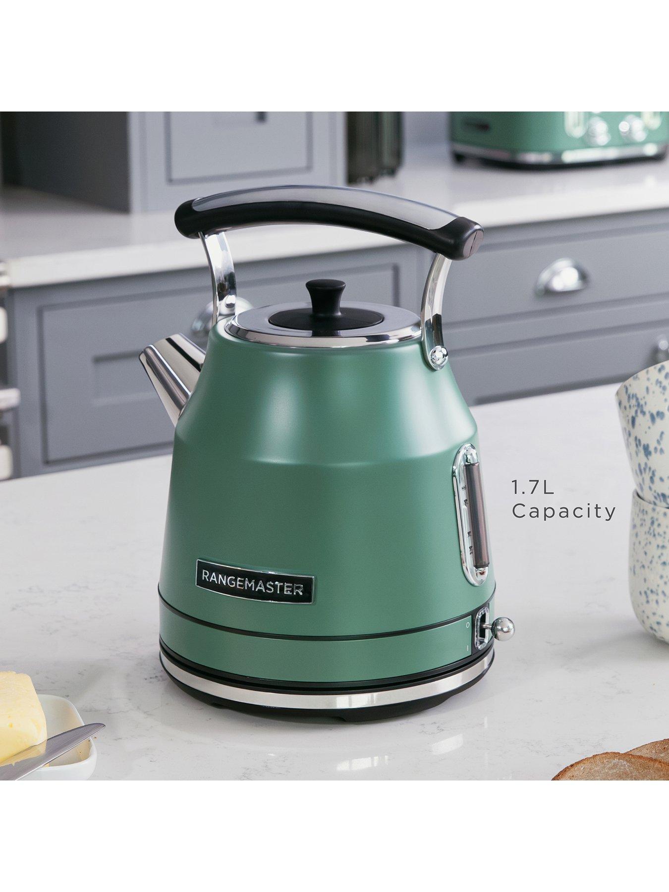  image of russell-hobbs-rangemaster-rmcldk301mg-classic-kettle-in-matt-mineral-green