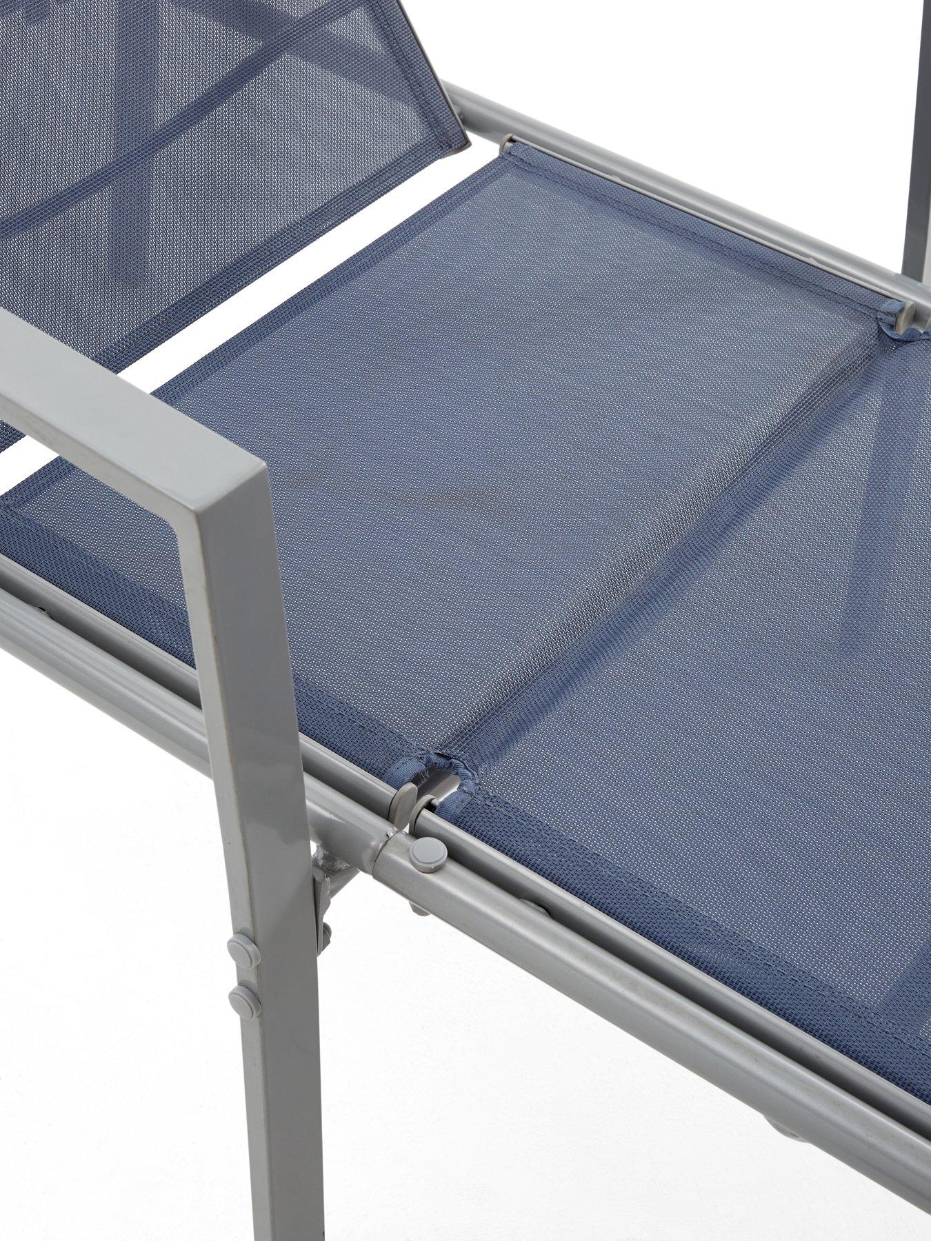  image of the-very-collection-set-2-adjustable-loungers--navy
