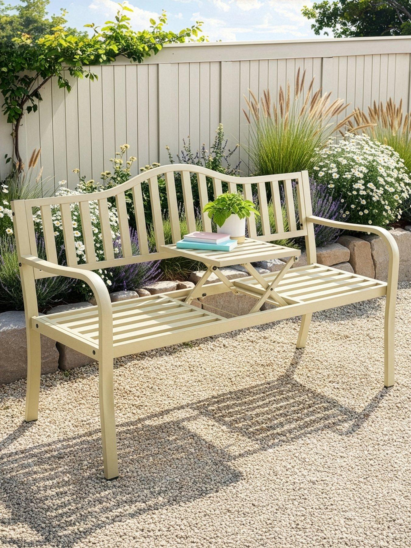 The Very Collection Bench With Lift Up Table - Taupe