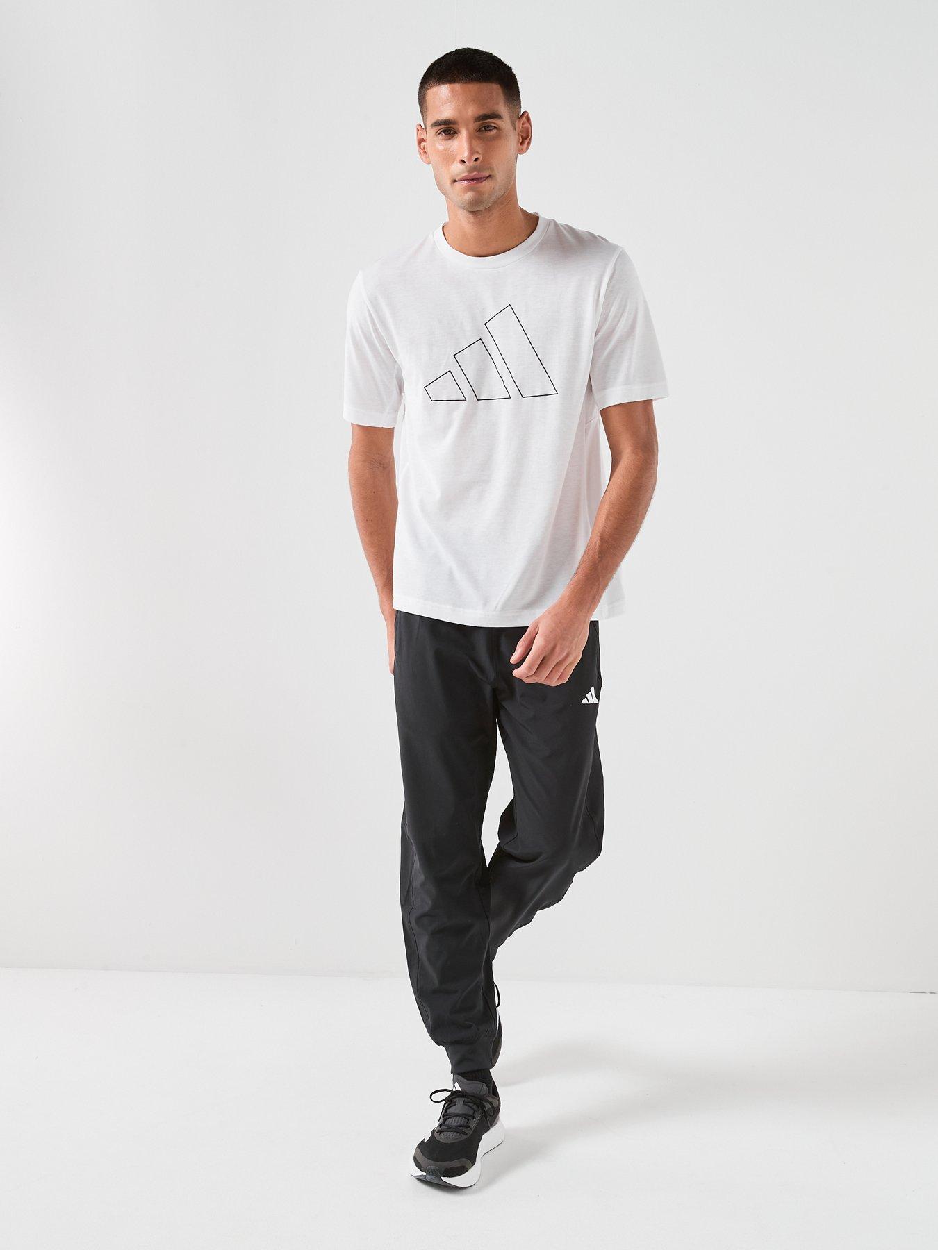  image of adidas-mens-training-workout-essentials-t-shirt-white