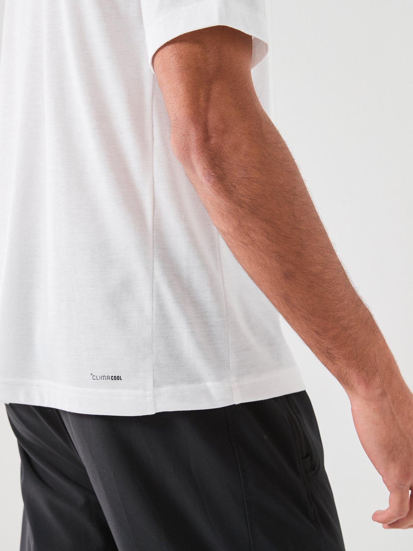  image of adidas-mens-training-workout-essentials-t-shirt-white