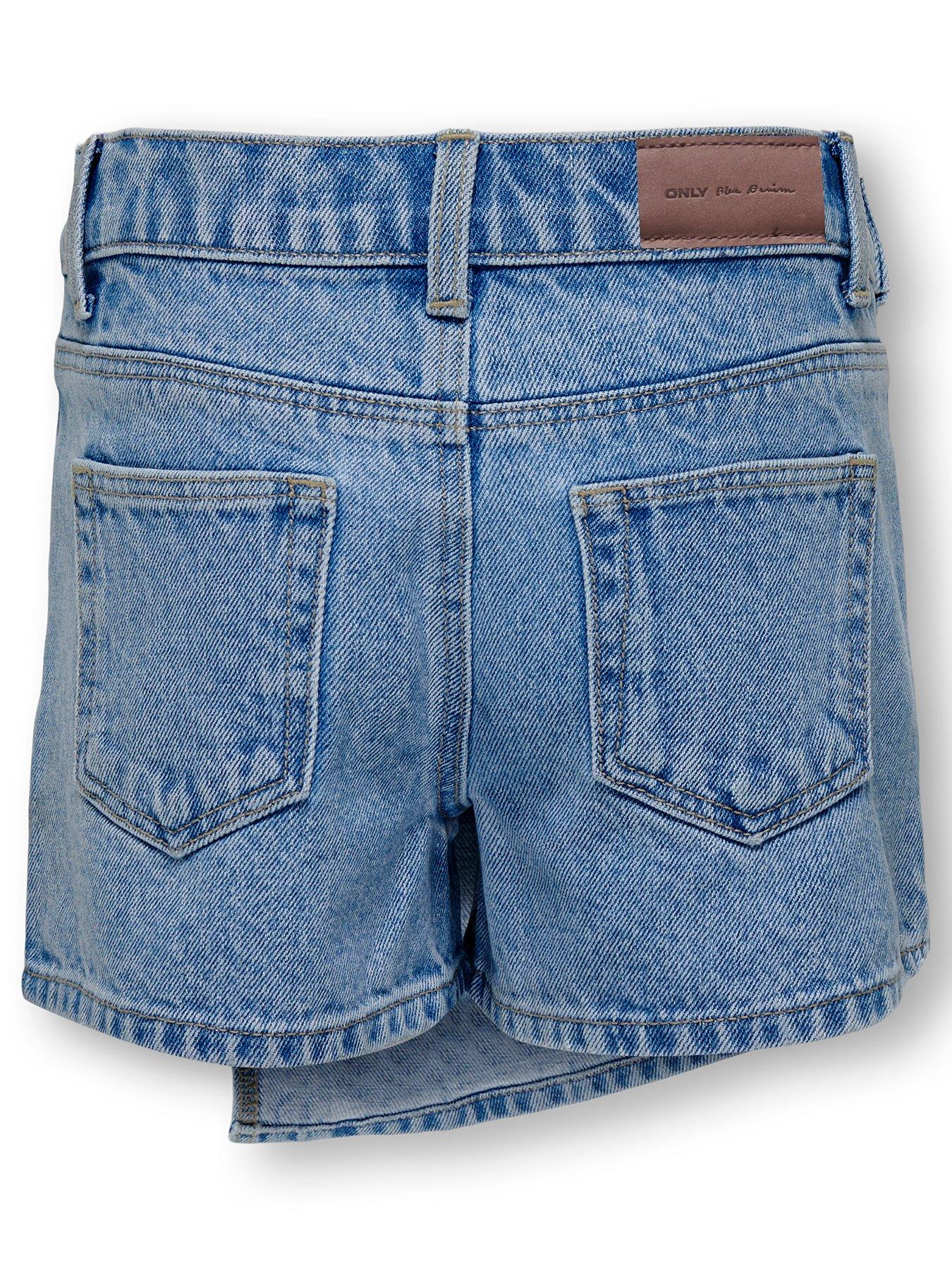 Image 3 of 4 of Only Kids Girls Denim Skort - Blue