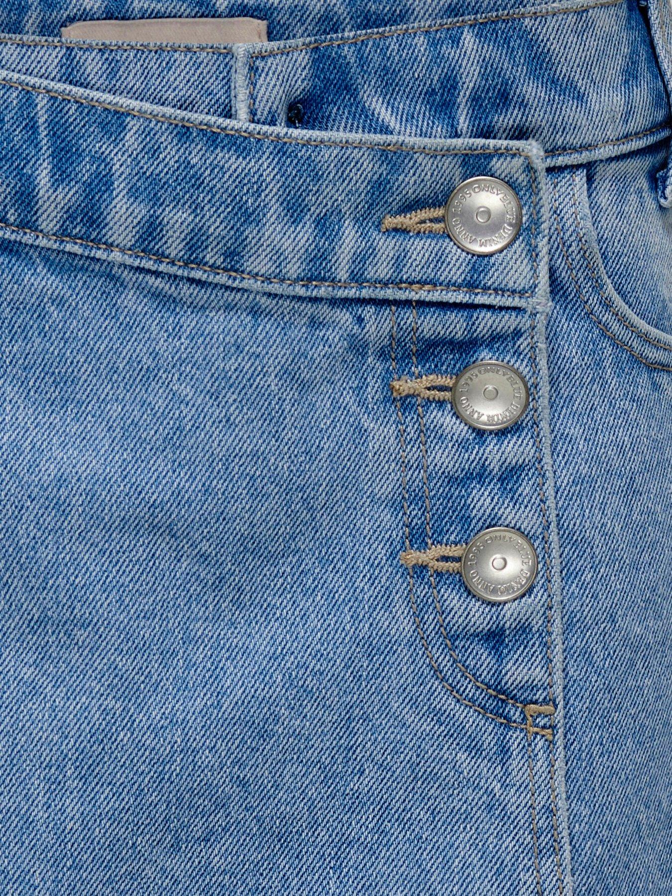 Image 4 of 4 of Only Kids Girls Denim Skort - Blue