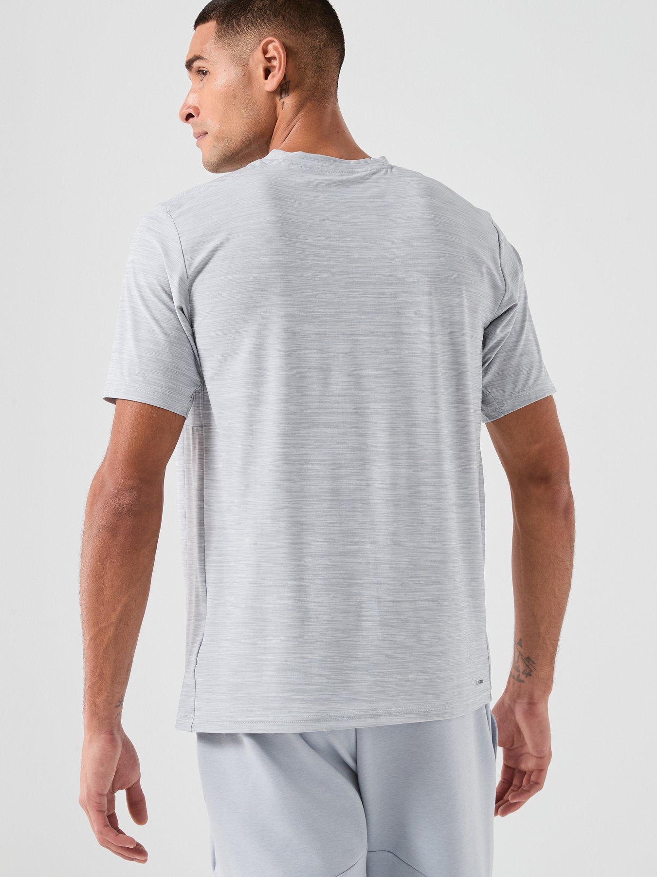 Image 2 of 4 of adidas Mens Training Workout Essentials T-Shirt - Grey