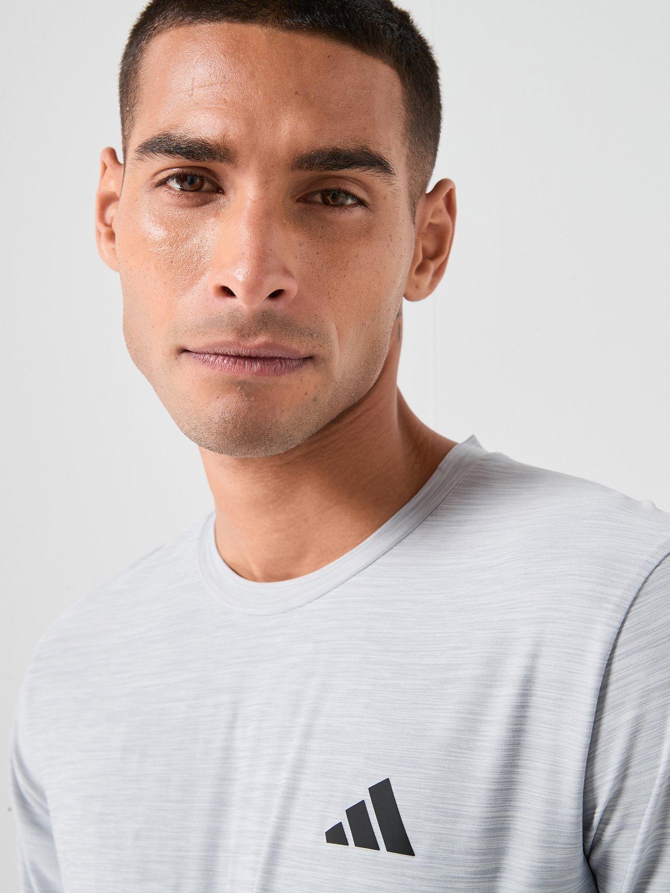 Image 4 of 4 of adidas Mens Training Workout Essentials T-Shirt - Grey