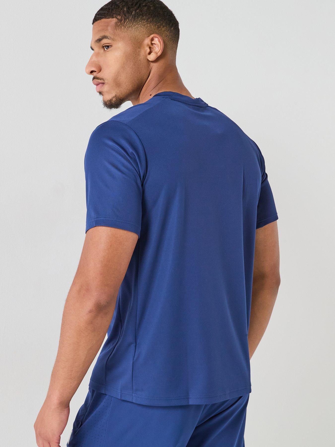 Image 2 of 5 of adidas Mens Training Workout Essentials T-Shirt - Blue