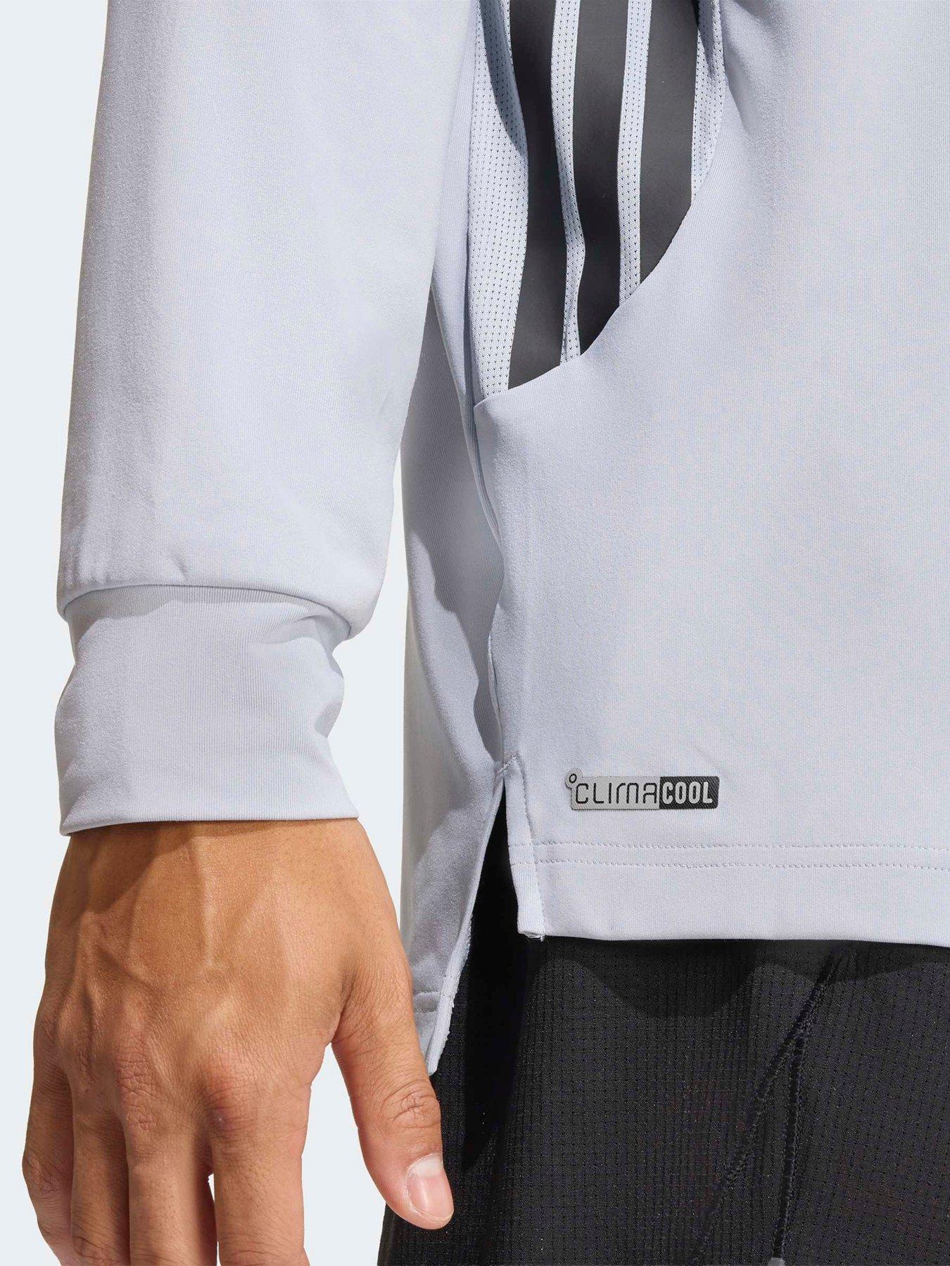  image of adidas-mens-training-tech-14-zip-grey