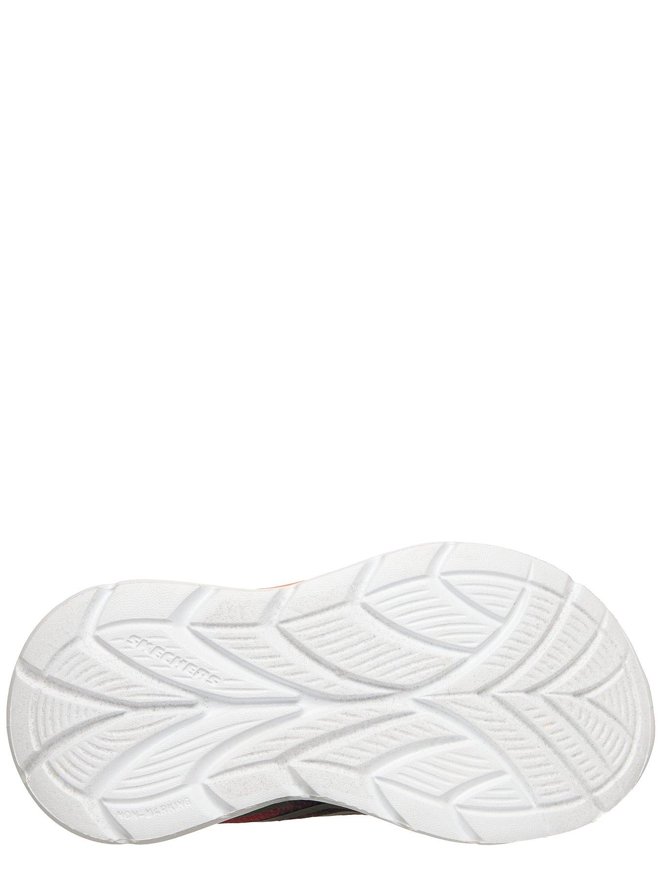 Image 4 of 5 of Skechers Kids Lighted Gore &amp; Strap Sneaker W/ Midsole Techpiece