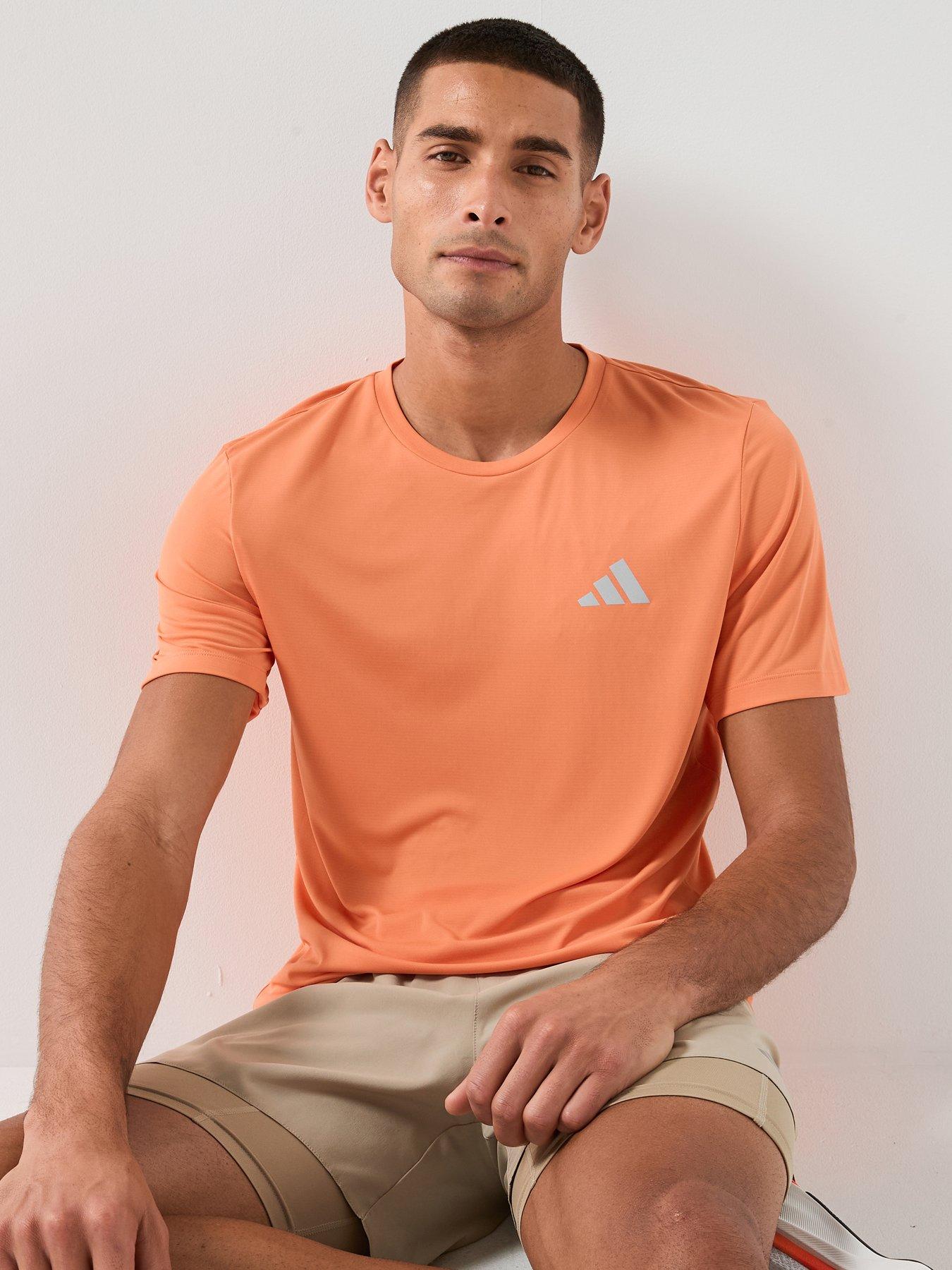 adidas Mens Running Adi365 Essentials T-Shirt - Orange