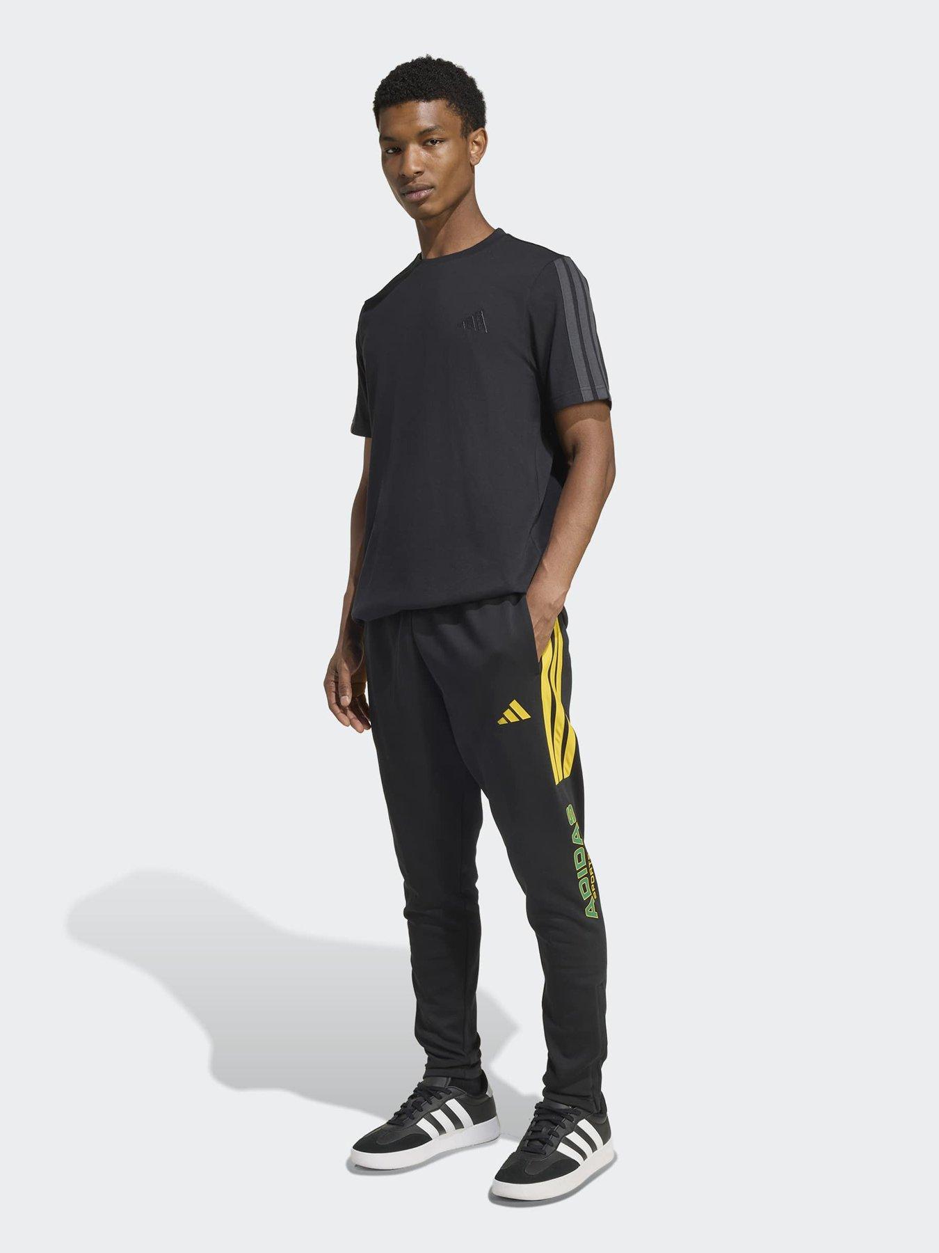Image 3 of 7 of adidas Mens Running Adi365 Iconic Stripes Long Sleeve T-Shirt - Black