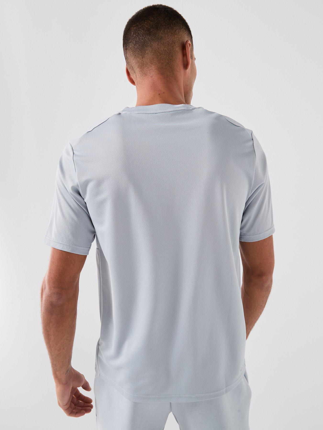 Image 2 of 6 of adidas Mens Training Workout Essentials T-Shirt - Grey