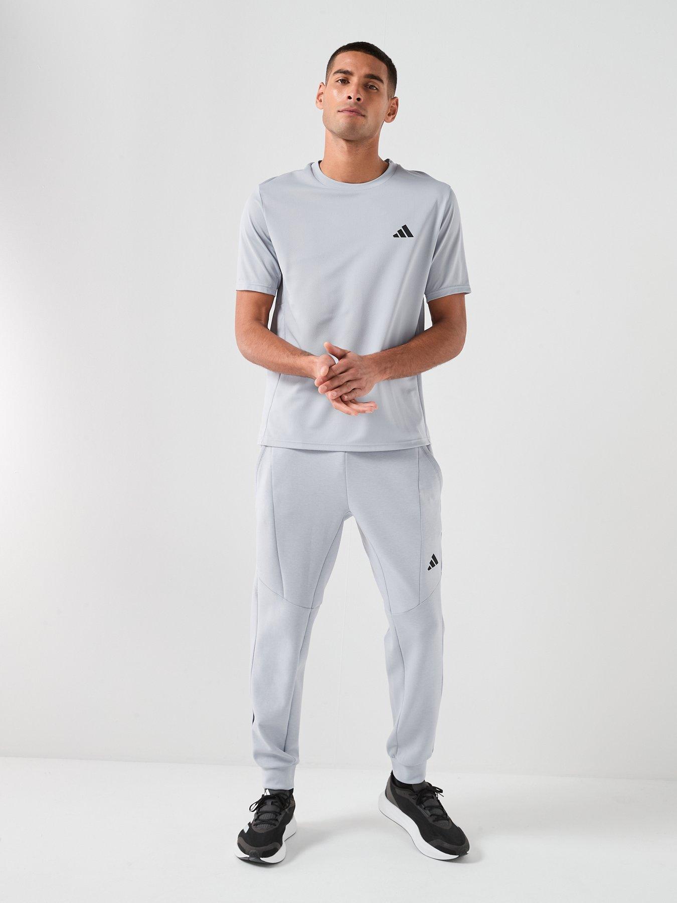 Image 3 of 6 of adidas Mens Training Workout Essentials T-Shirt - Grey