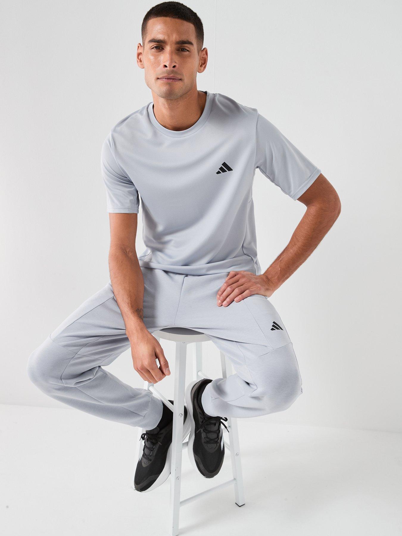 Image 6 of 6 of adidas Mens Training Workout Essentials T-Shirt - Grey