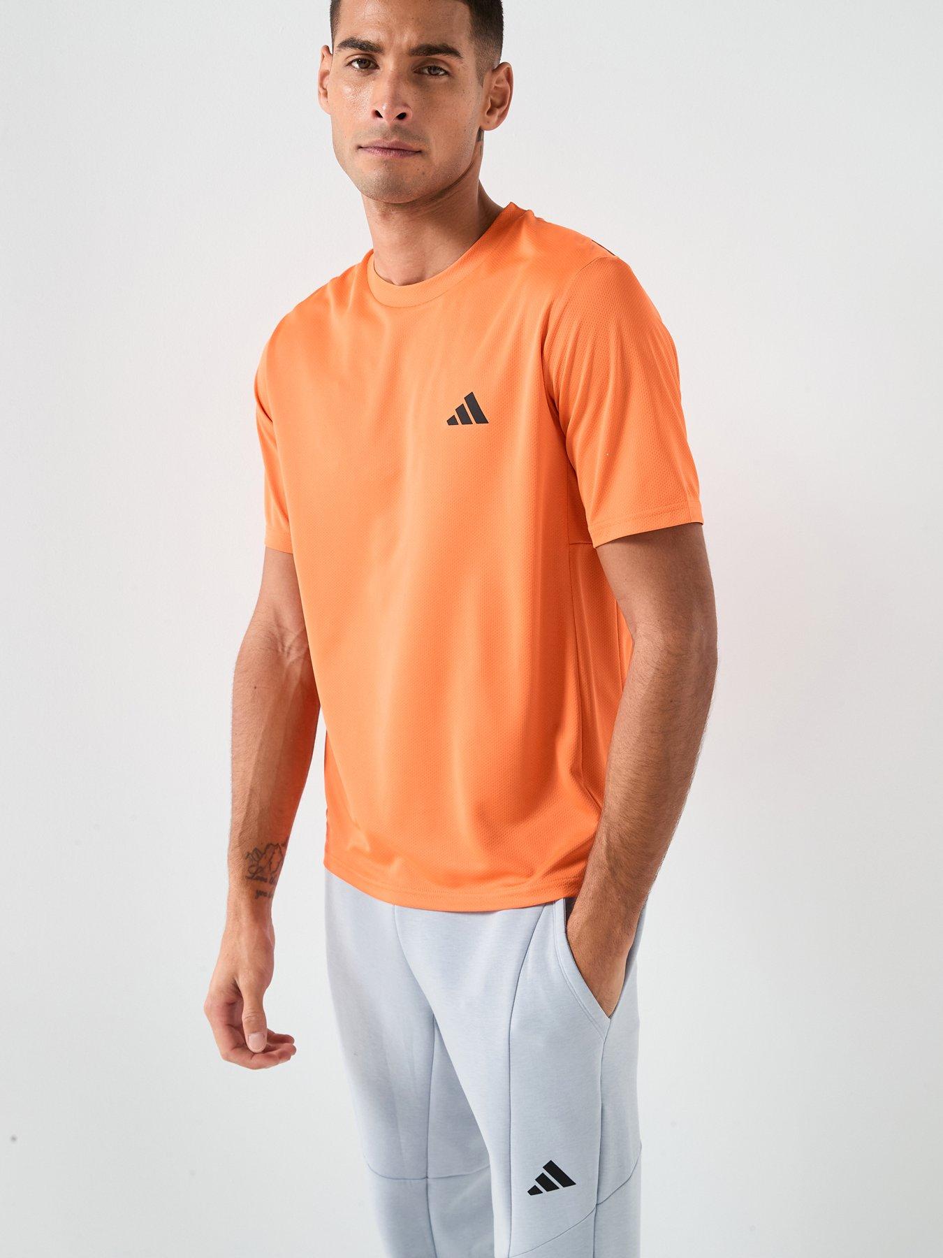  image of adidas-mens-training-workout-essentials-t-shirt-orange