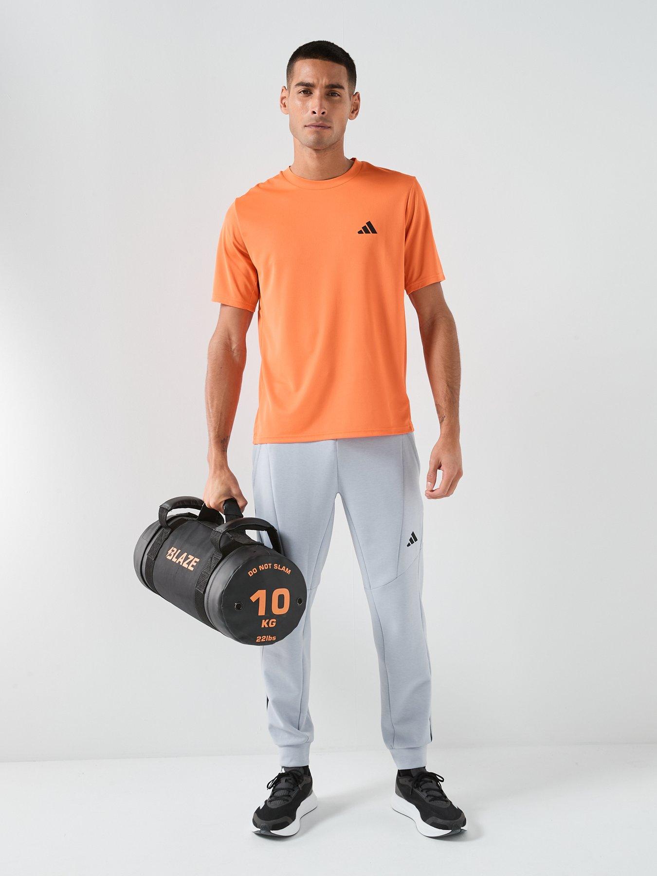  image of adidas-mens-training-workout-essentials-t-shirt-orange