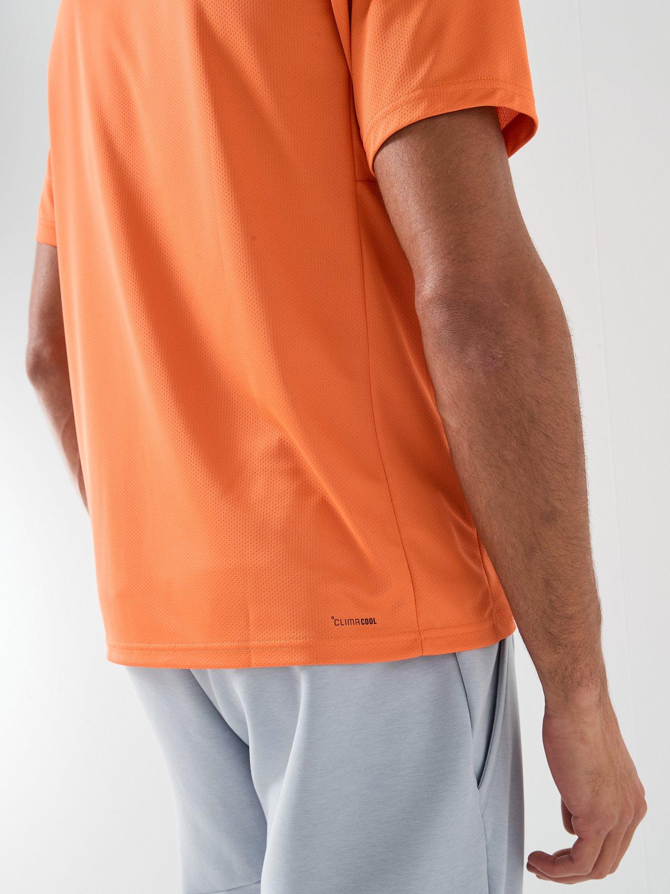  image of adidas-mens-training-workout-essentials-t-shirt-orange