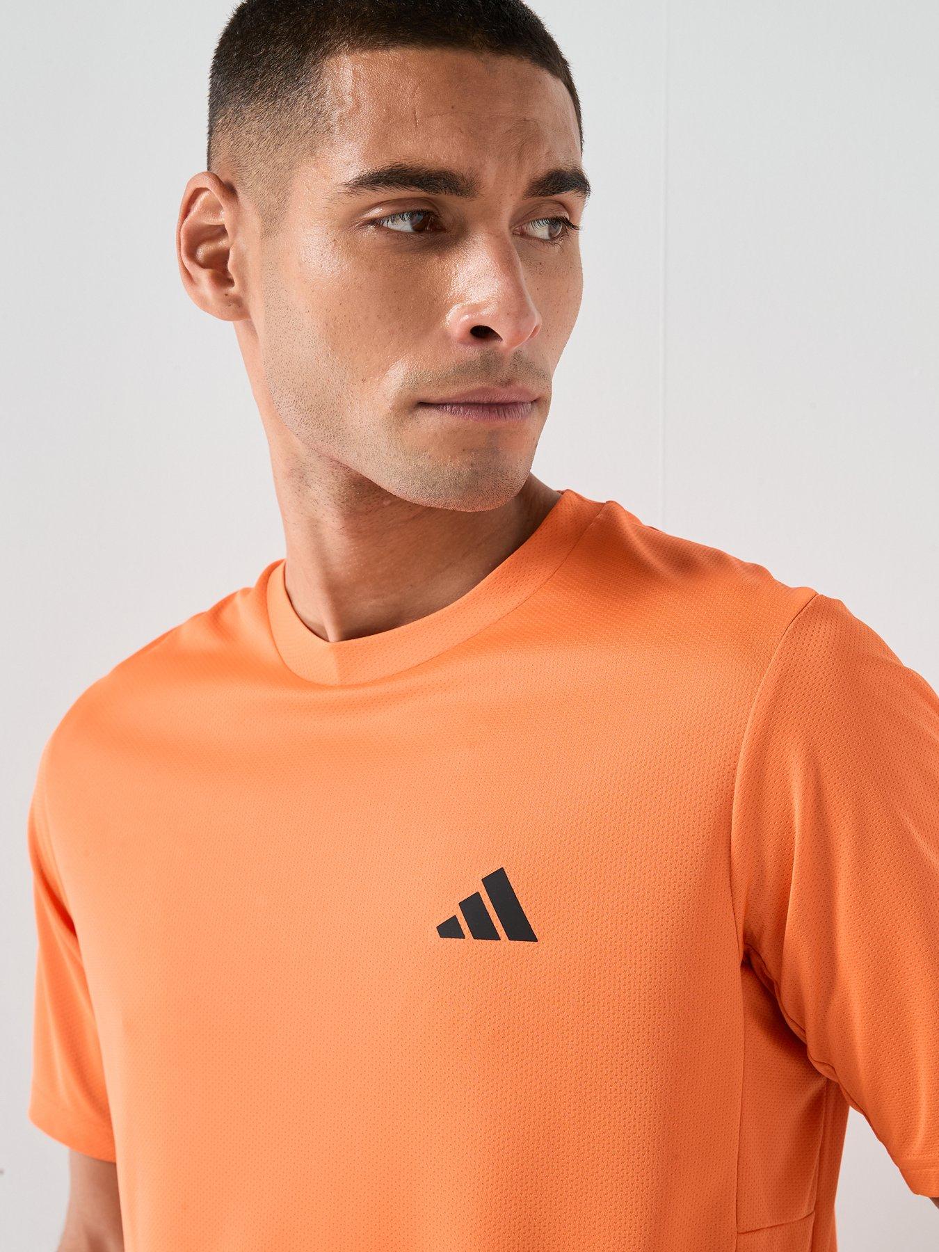  image of adidas-mens-training-workout-essentials-t-shirt-orange