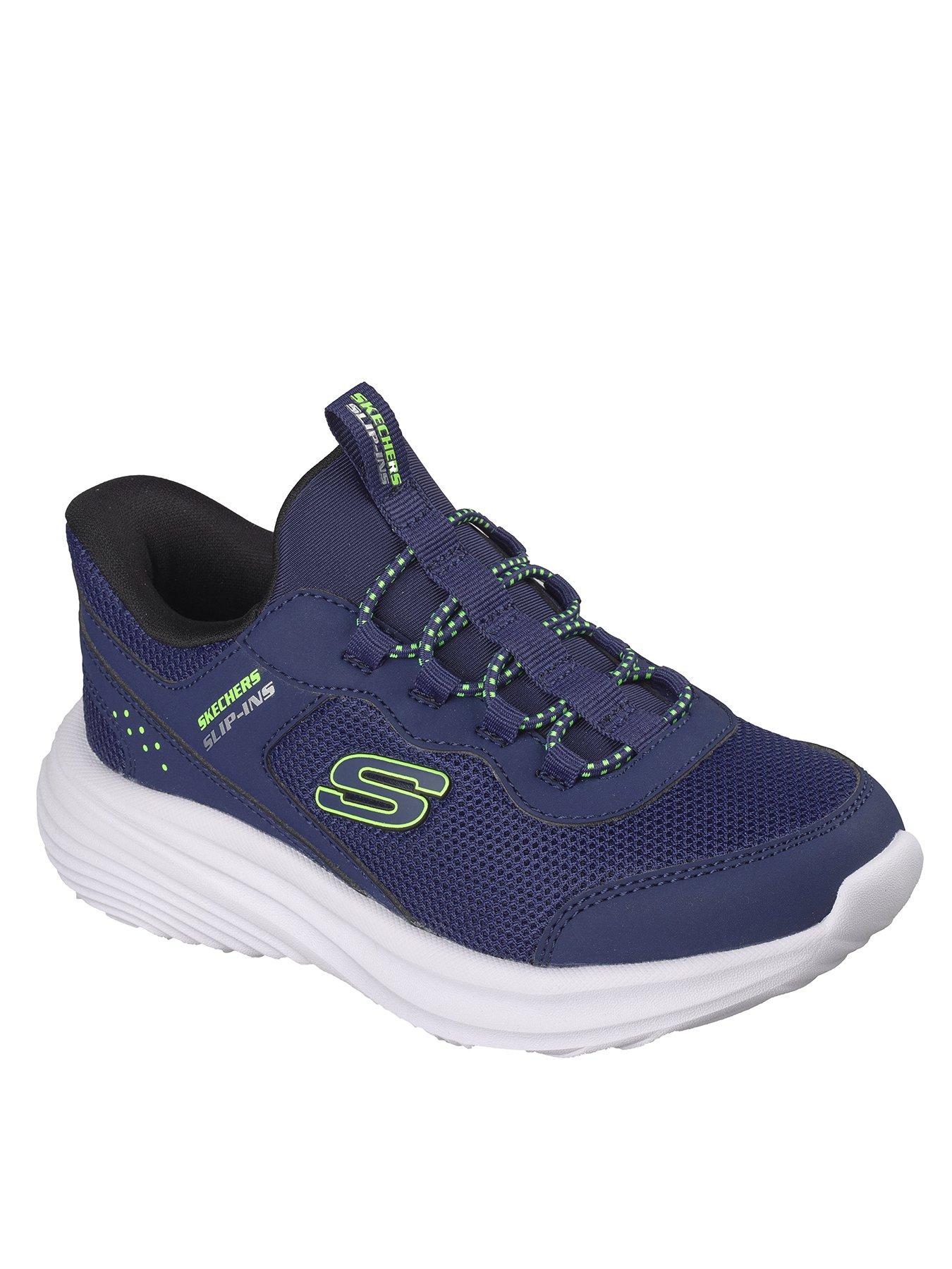 Image 2 of 6 of Skechers Kids Bounder Pro Slip-In Trainer - Navy