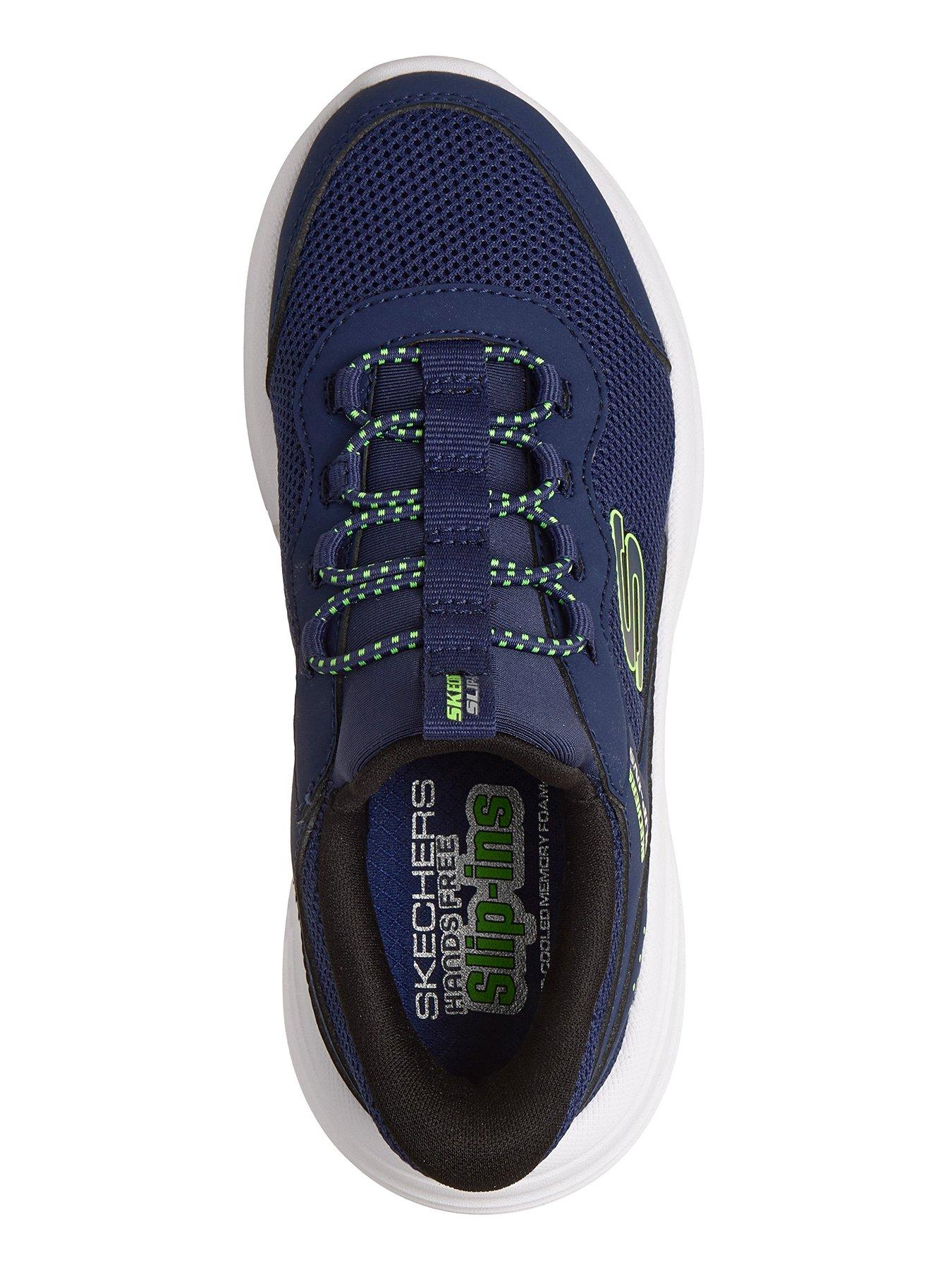 Image 3 of 6 of Skechers Kids Bounder Pro Slip-In Trainer - Navy