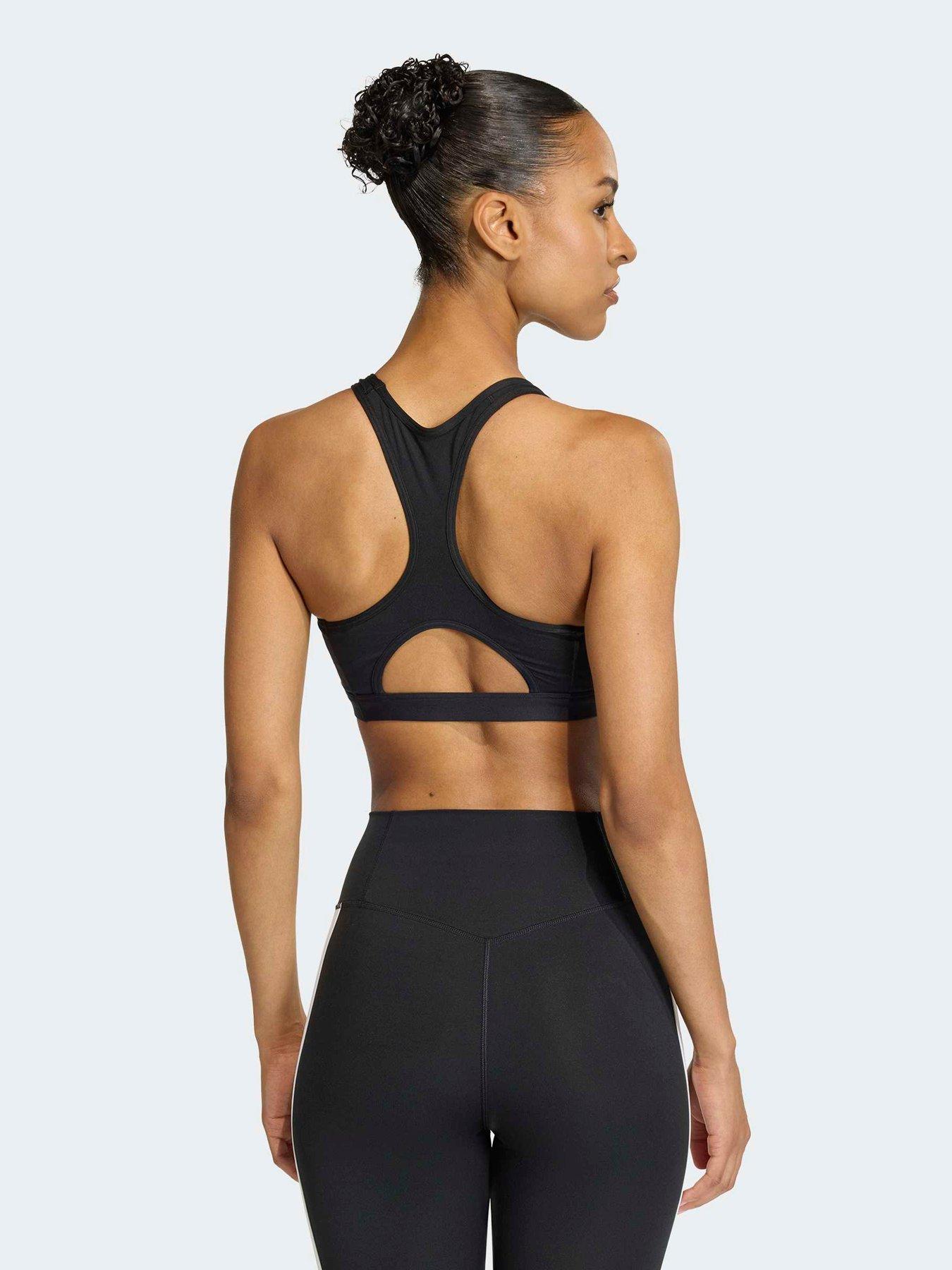  image of adidas-womens-training-workout-essentials-medium-support-bra-black