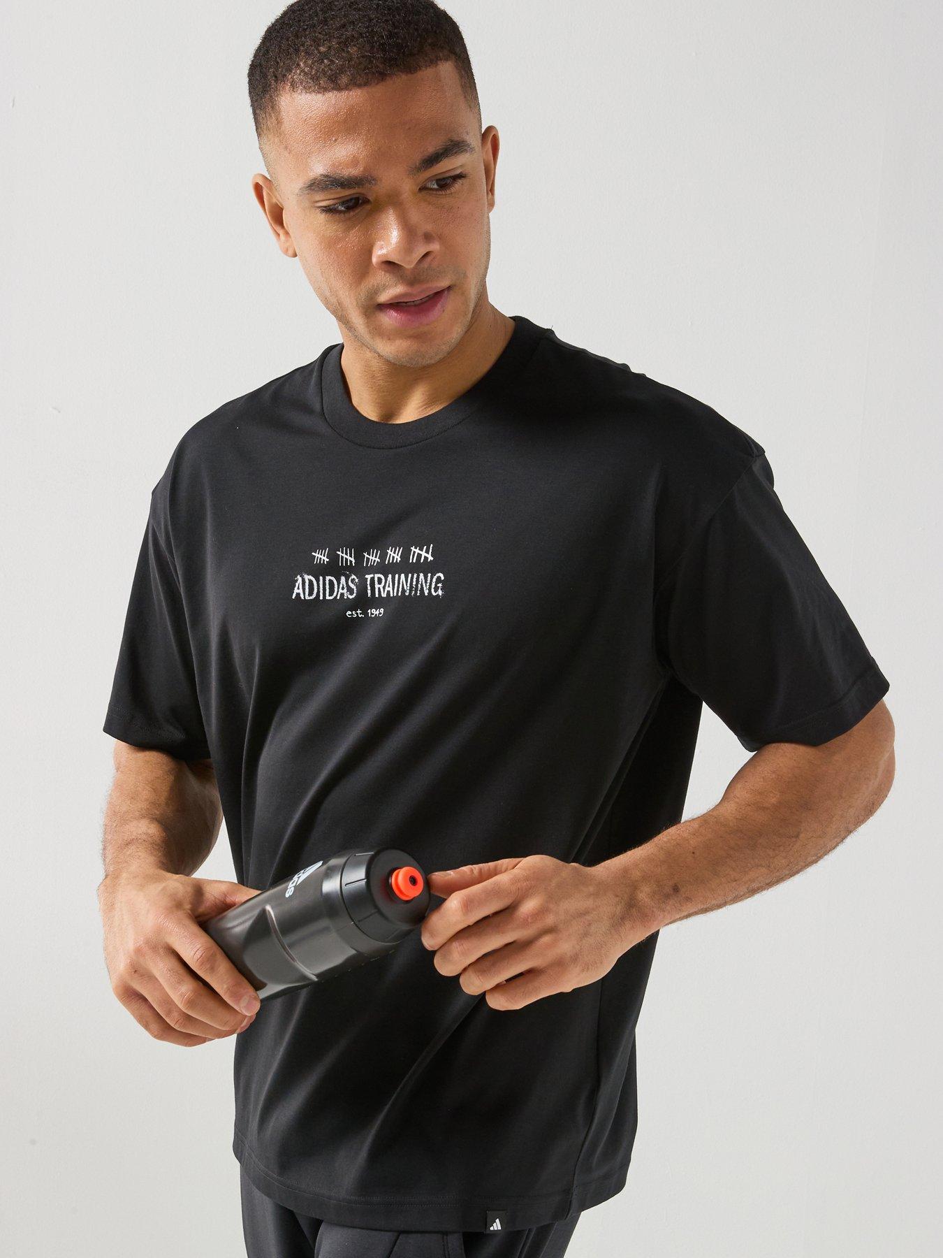 adidas Mens Training Graphics T-Shirt - Black
