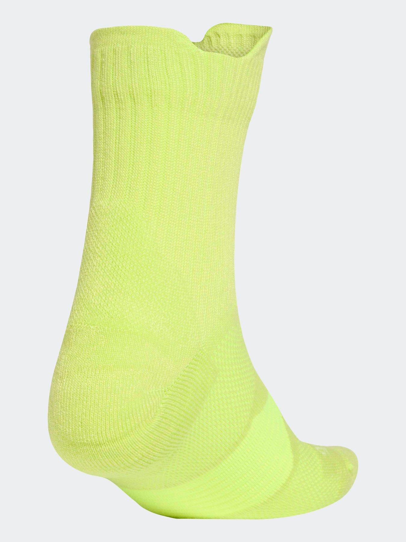  image of adidas-unisex-running-crew-socks-yellow