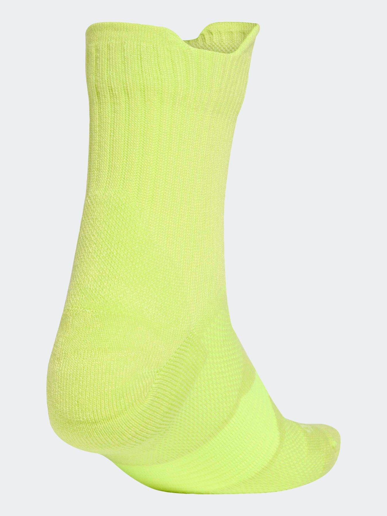  image of adidas-unisex-running-crew-socks-yellow