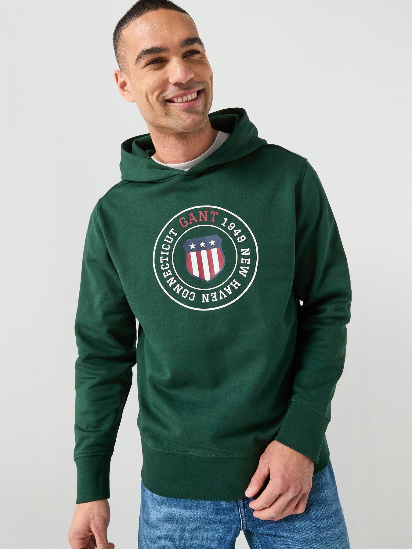 GANT Gant Graphic Hoodie - Dark Green