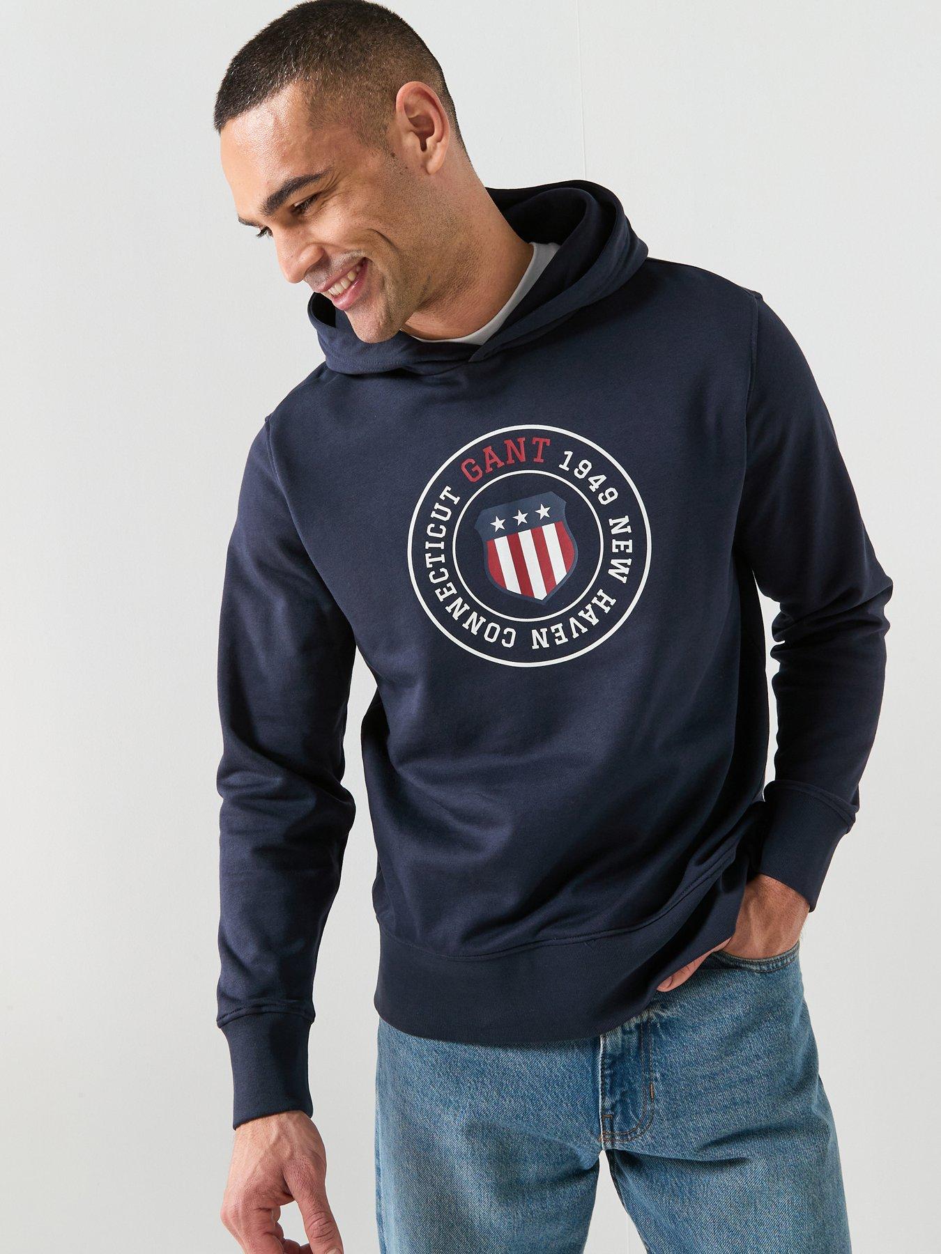 GANT Graphic Hoodie - Navy