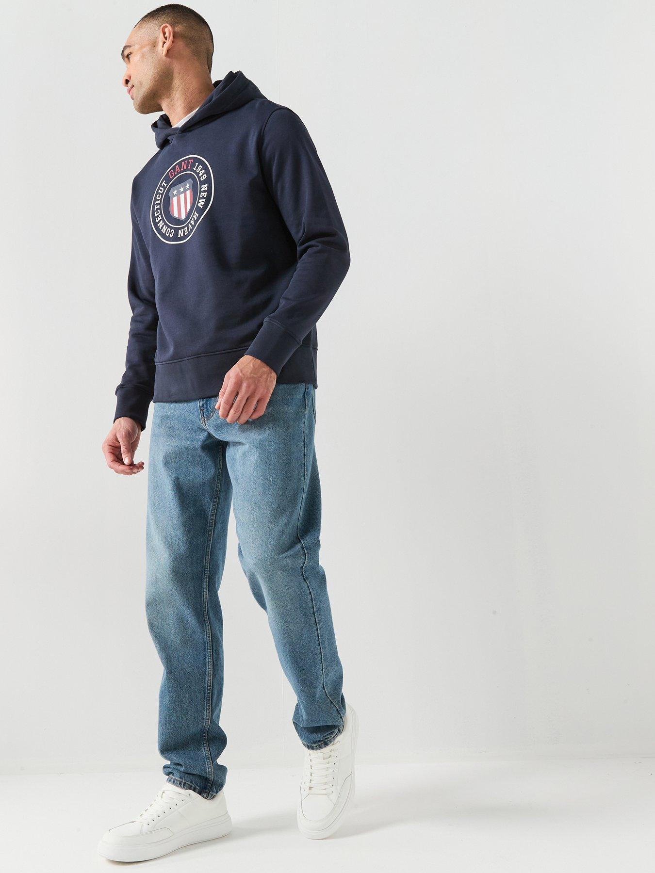 Image 3 of 5 of GANT Graphic Hoodie - Navy