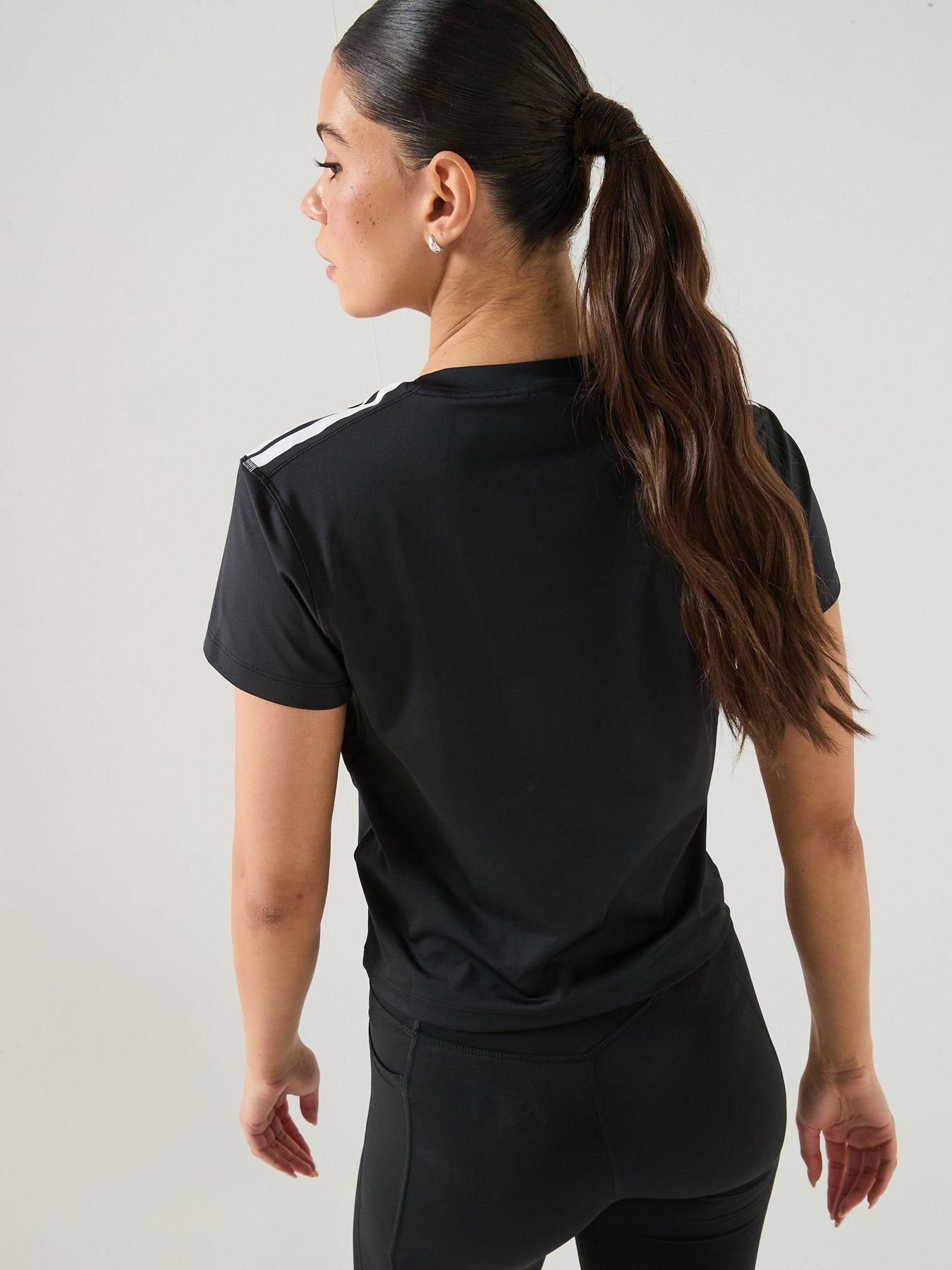  image of adidas-womens-training-hyperglam-t-shirt-black