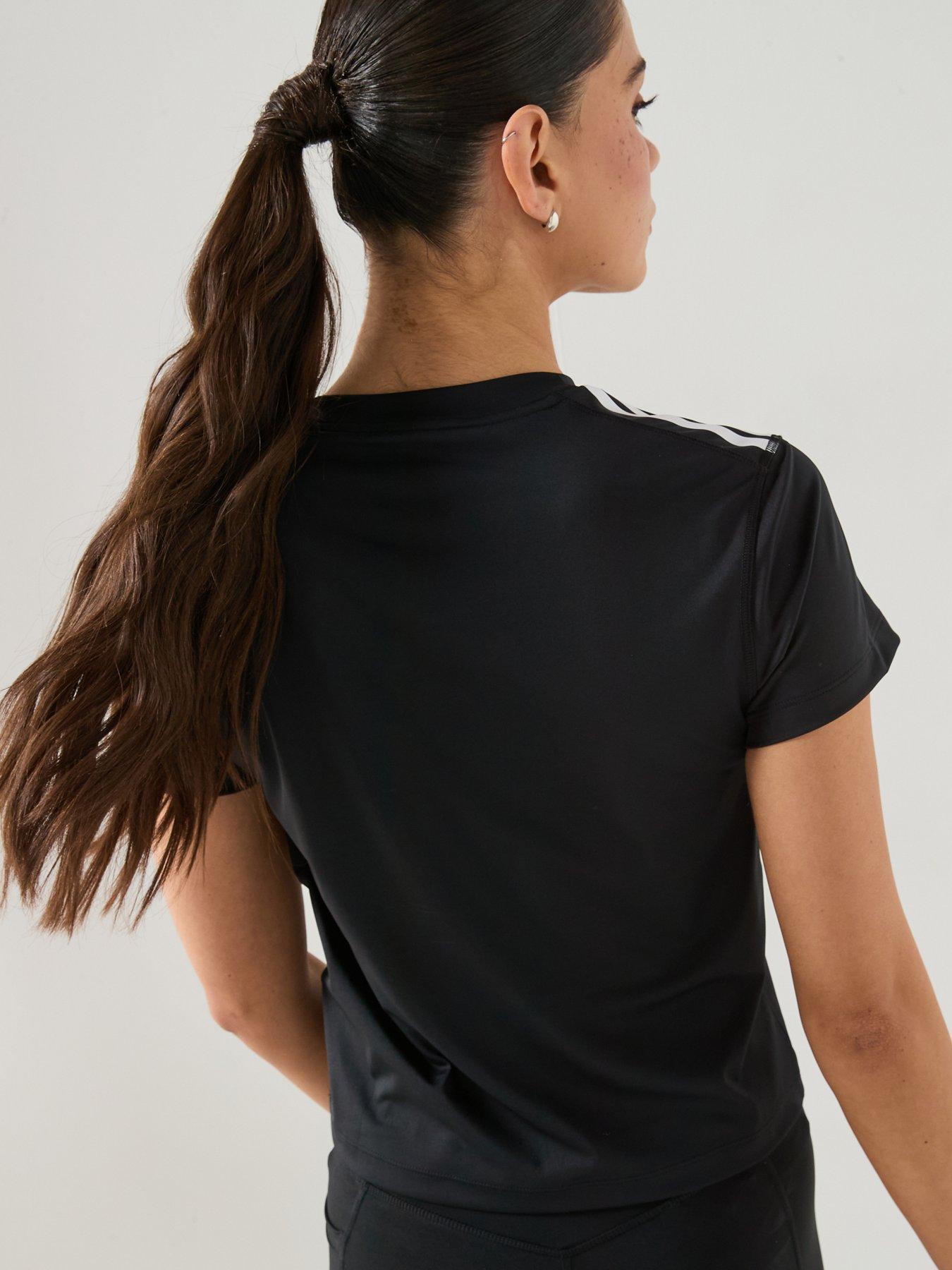  image of adidas-womens-training-hyperglam-t-shirt-black