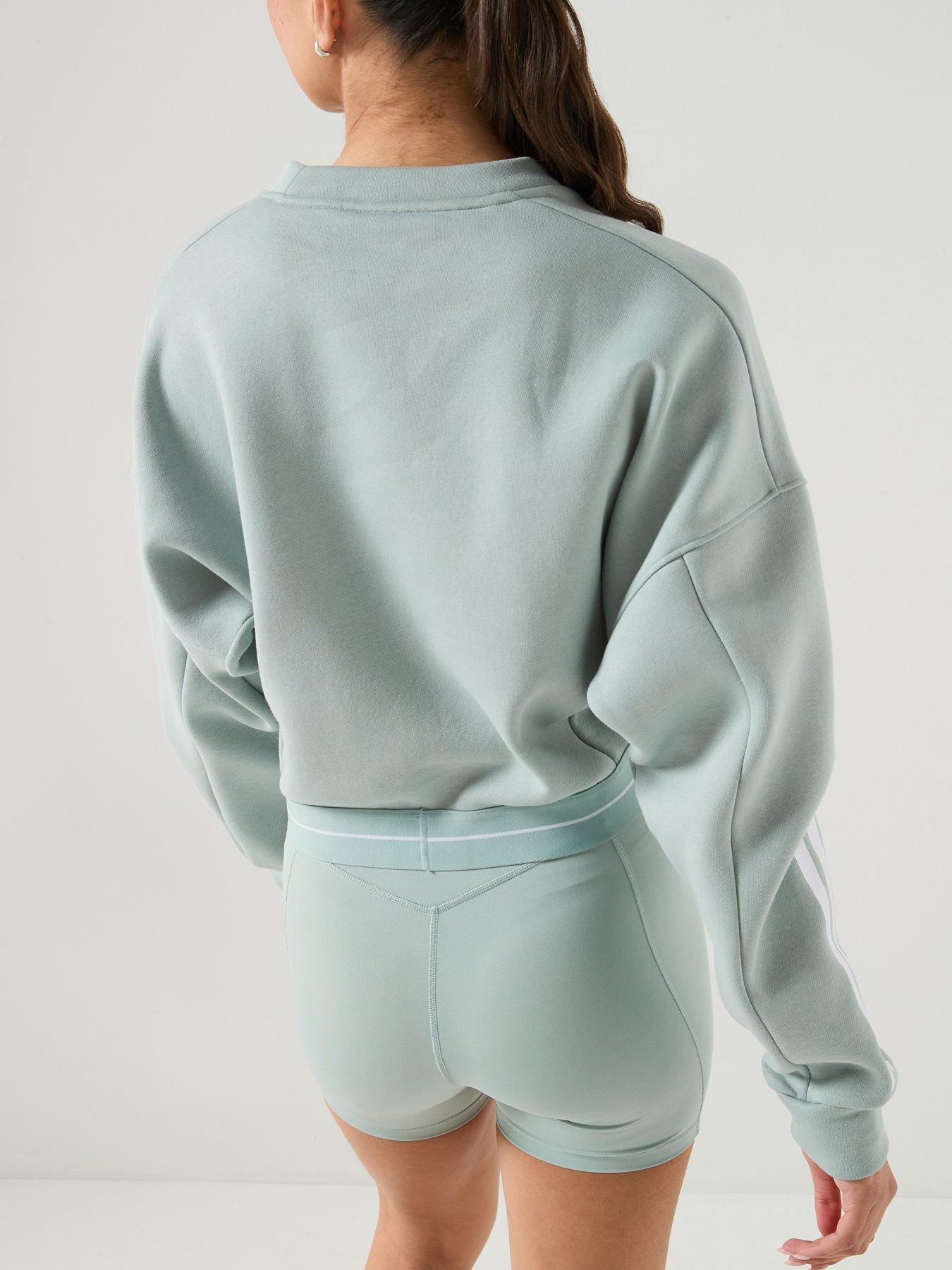 Image 2 of 7 of adidas Womens Training Hyperglam Sweatshirt - Green