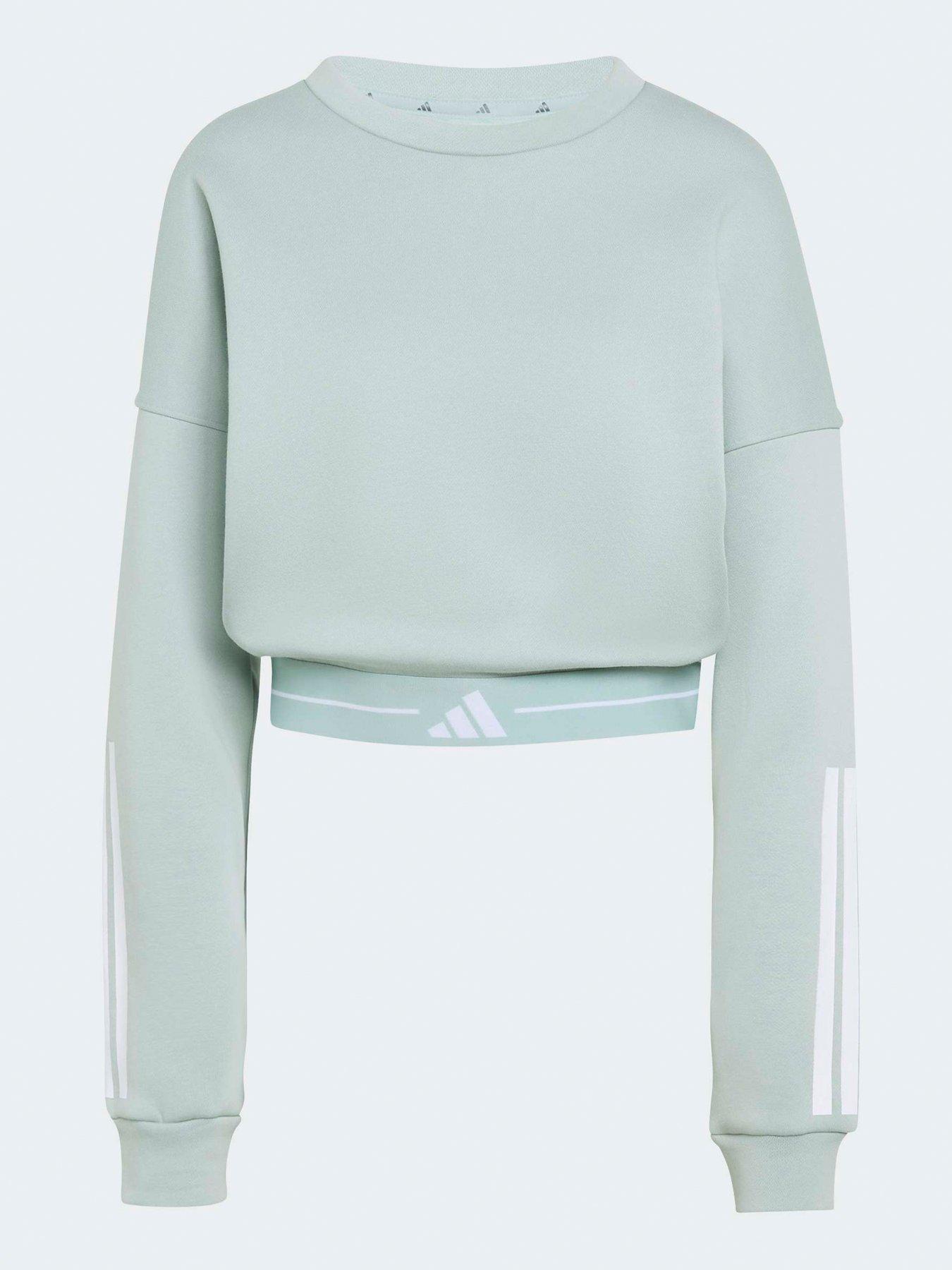 Image 7 of 7 of adidas Womens Training Hyperglam Sweatshirt - Green