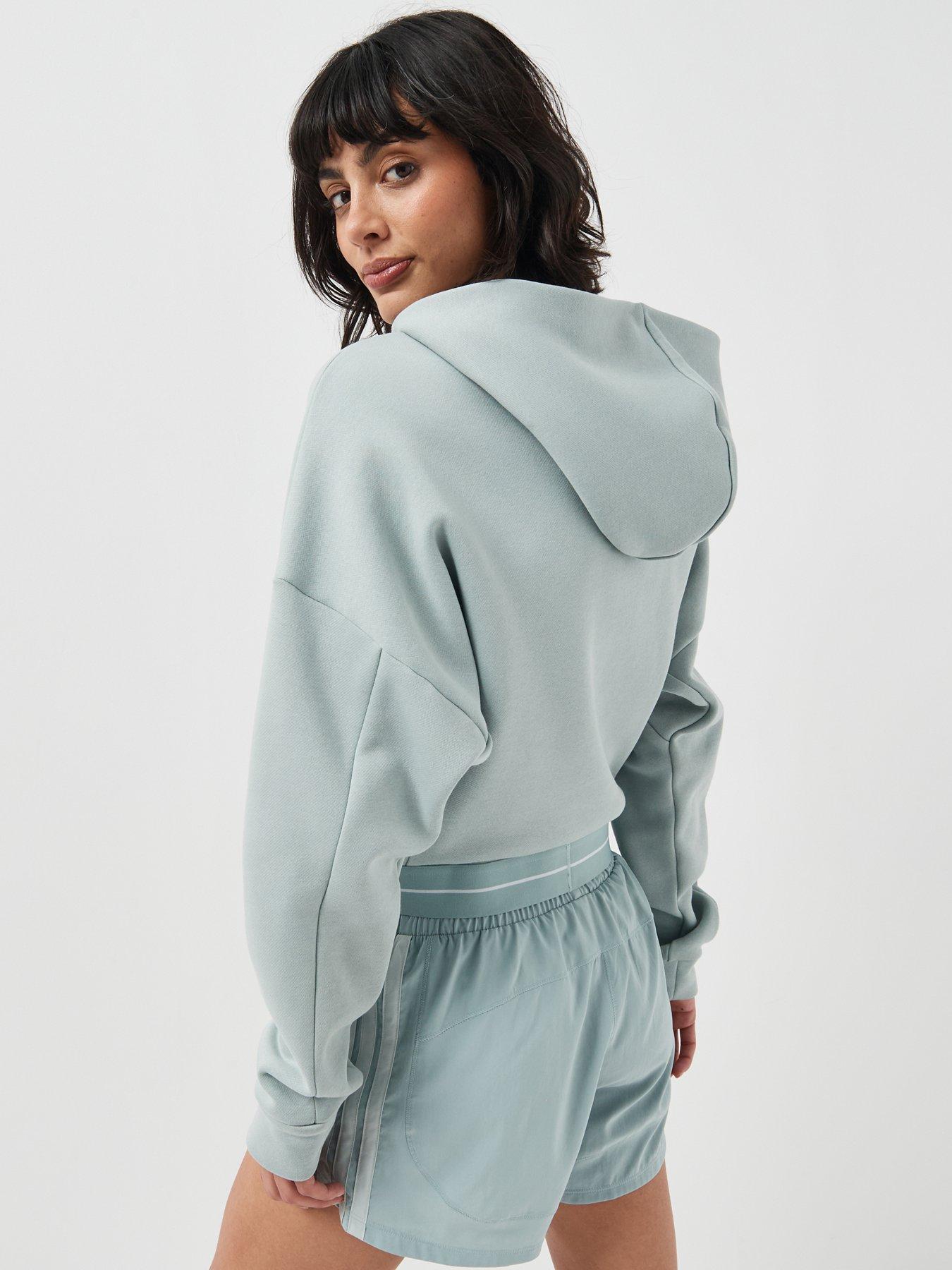 Image 2 of 6 of adidas Womens Training Hyperglam Linear Overhead Hoodie - Green