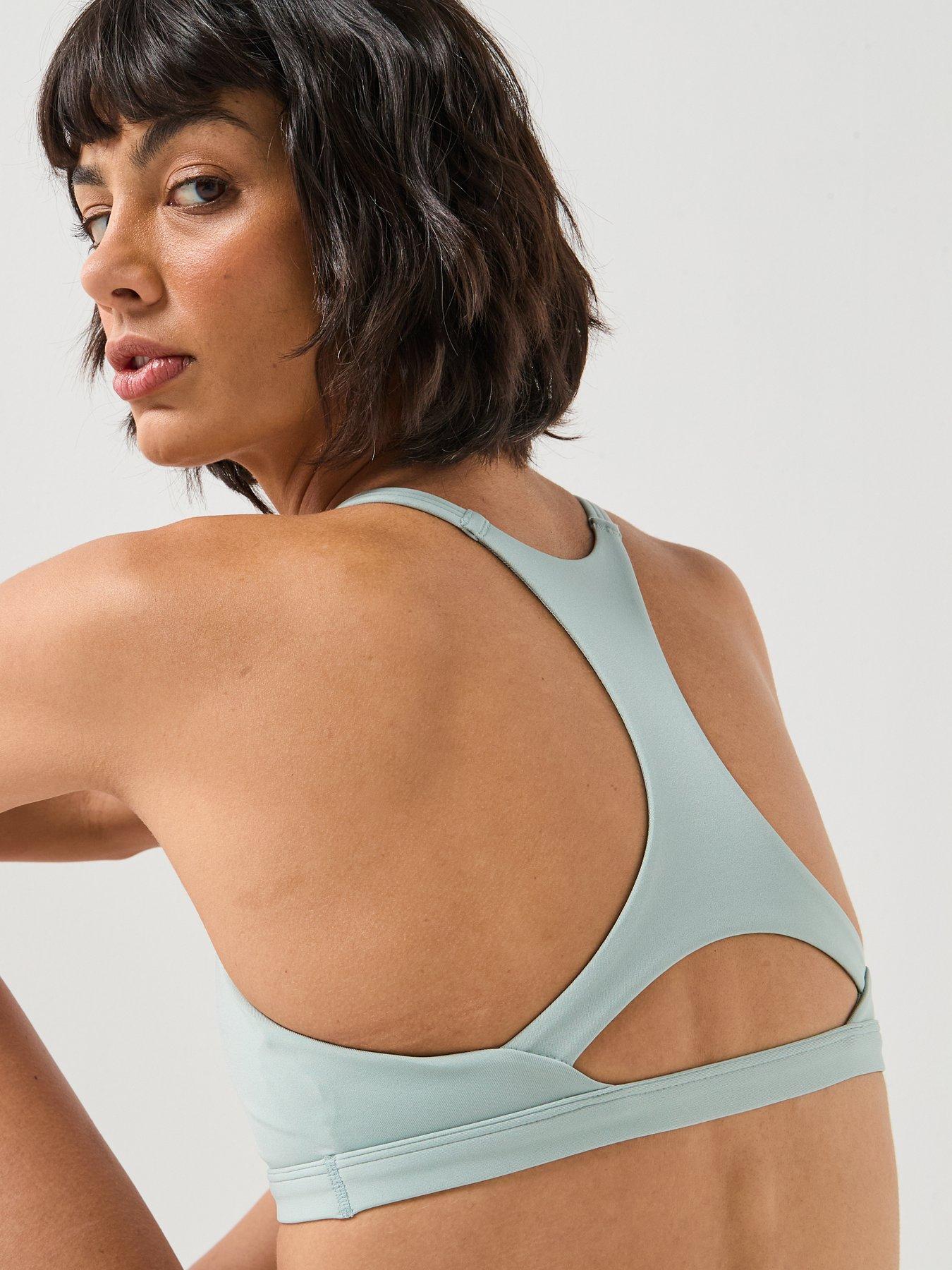 Image 2 of 6 of adidas Womens Training Workout Essentials Light Support Bra - Green
