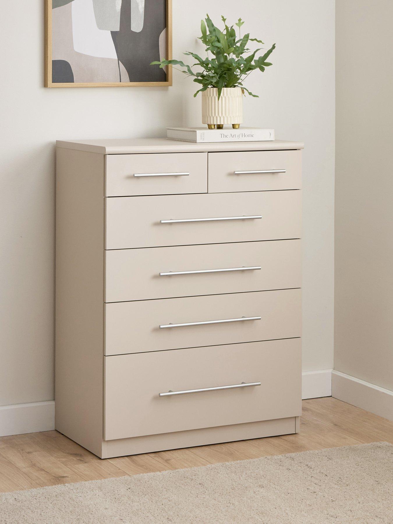 The Very Collection Prague Graduated 4 + 2 Drawer Chest - Oatmeal - FSC® Certified