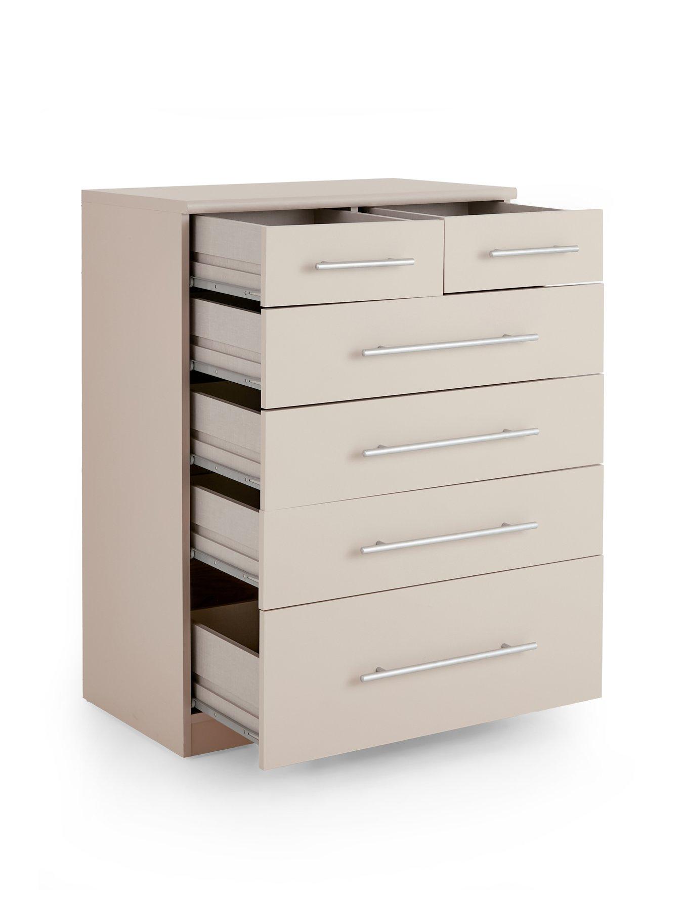 Image 4 of 7 of The Very Collection Prague Graduated 4 +&nbsp;2&nbsp;Drawer&nbsp;Chest - Oatmeal - FSC&reg; Certified