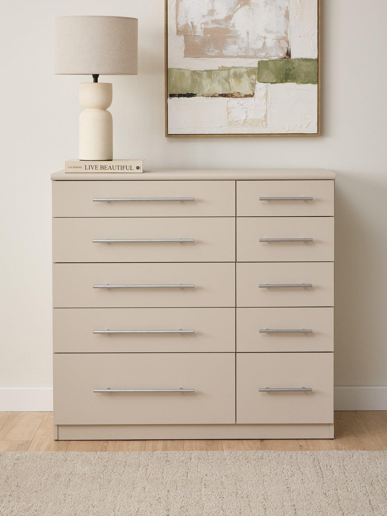 The Very Collection Prague Graduated 5 + 5 Chest - Oatmeal - FSC® Certified
