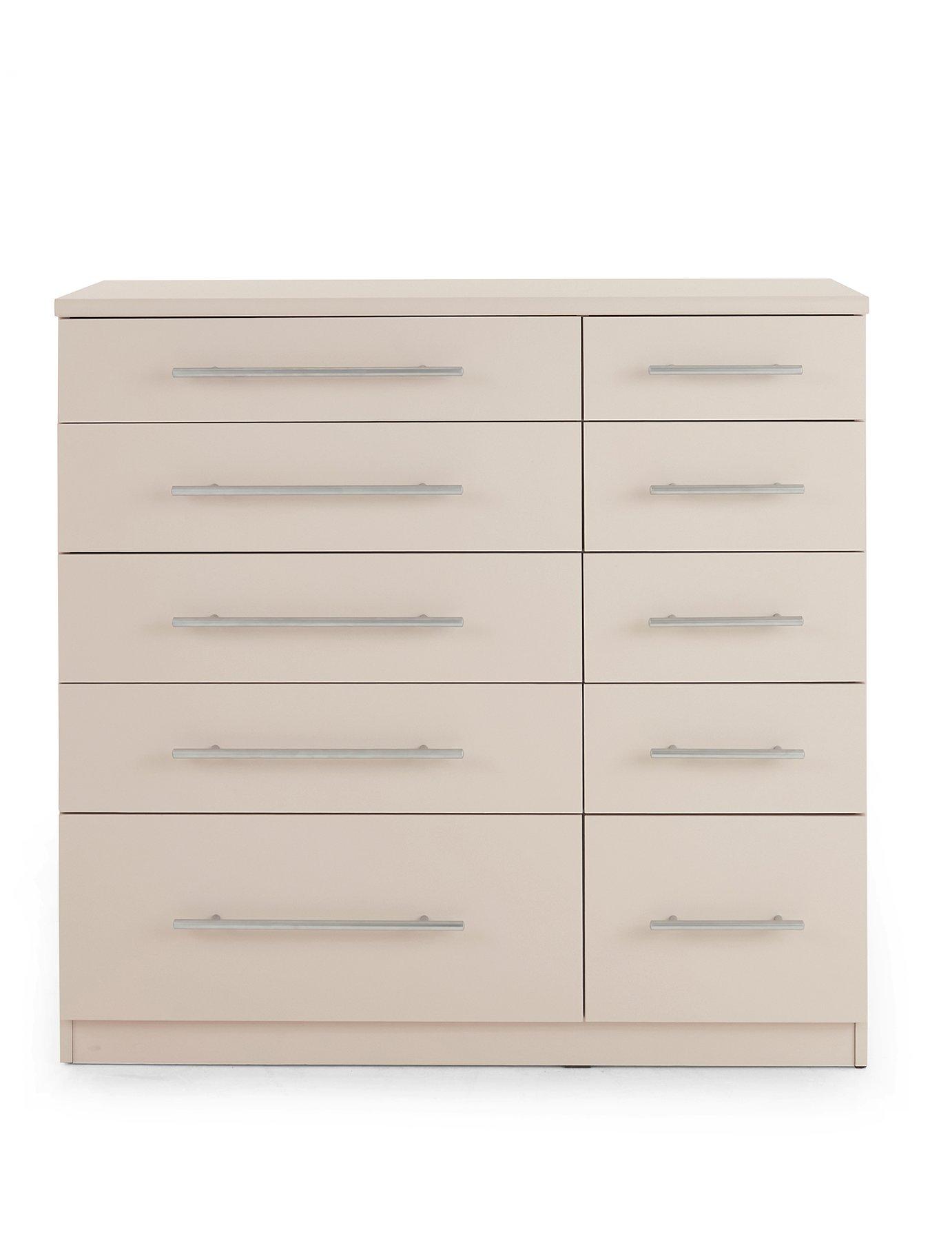 Image 2 of 7 of The Very Collection Prague Graduated 5 +&nbsp;5 Chest - Oatmeal - FSC&reg; Certified