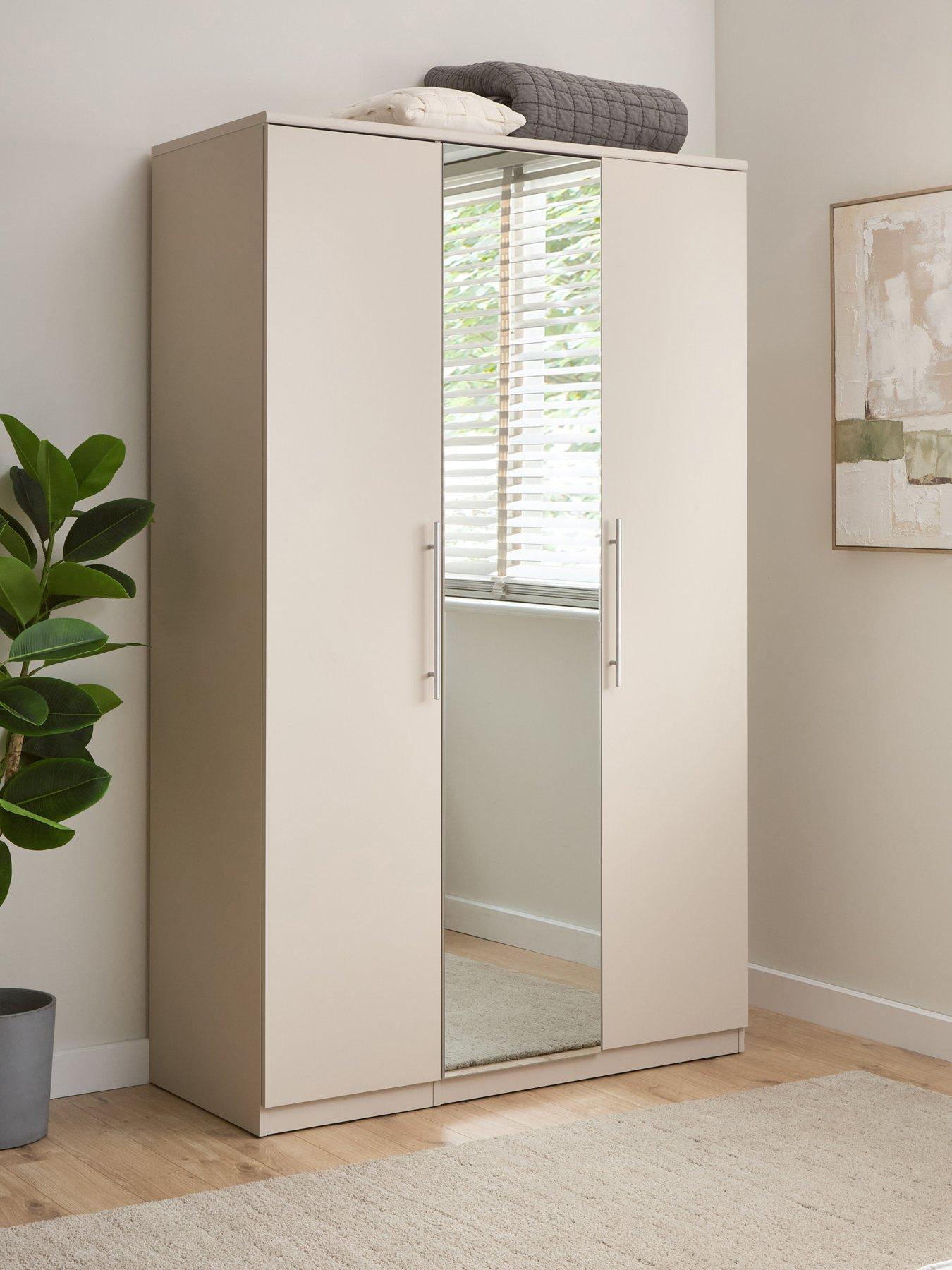 Very Home Prague 3 Door Wardrobe With Mirror