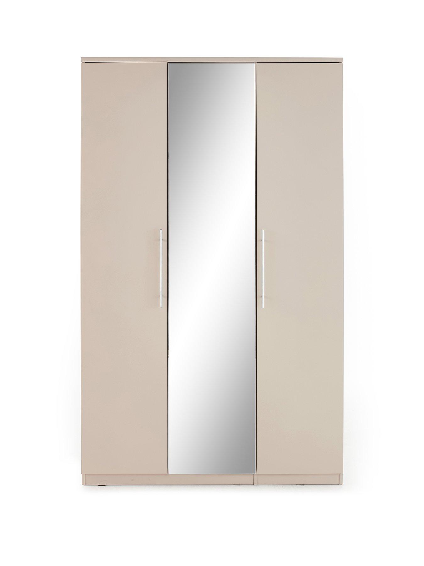 Image 2 of 7 of Very Home Prague 3 Door Wardrobe With Mirror