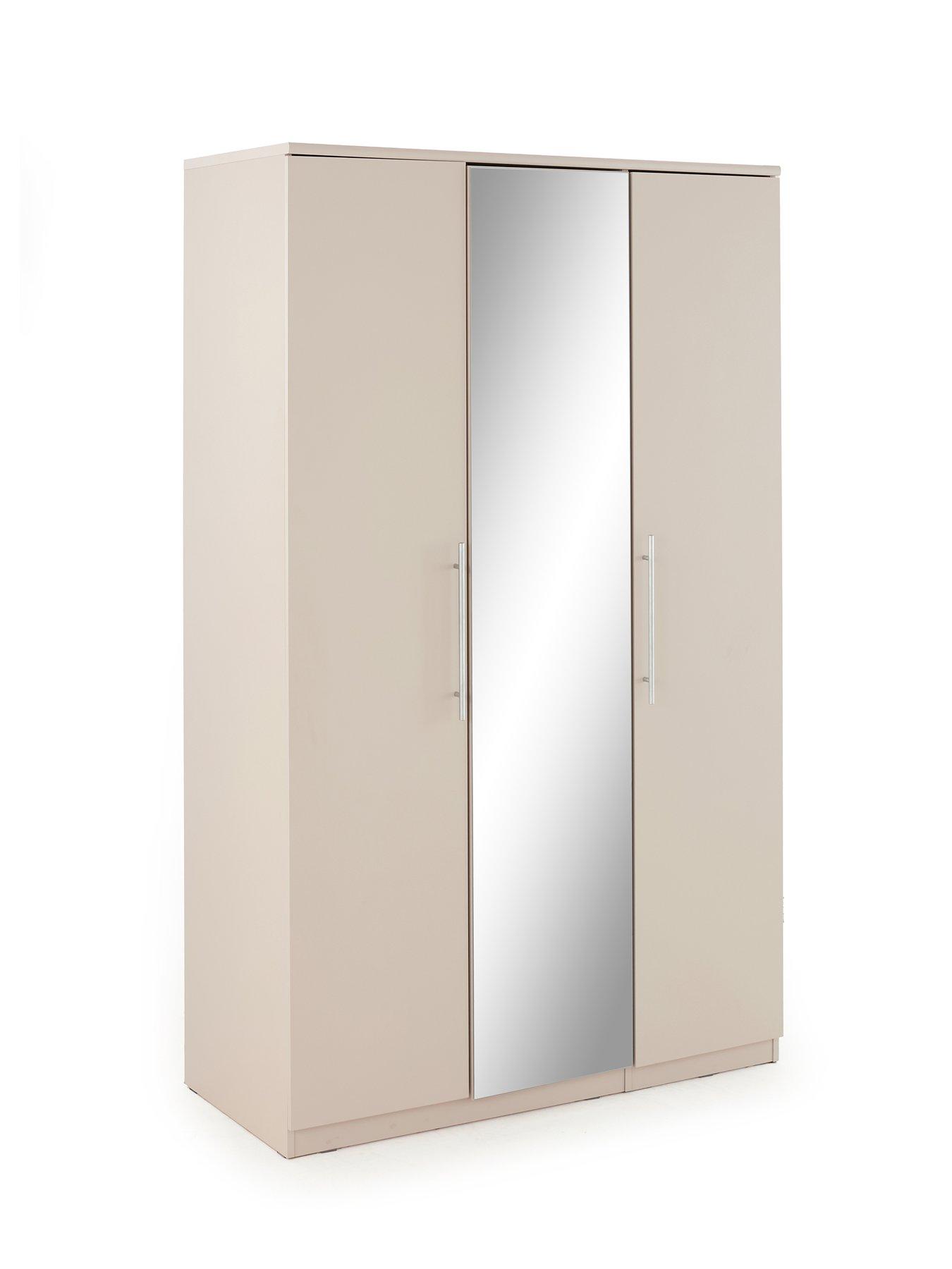 Image 3 of 7 of Very Home Prague 3 Door Wardrobe With Mirror