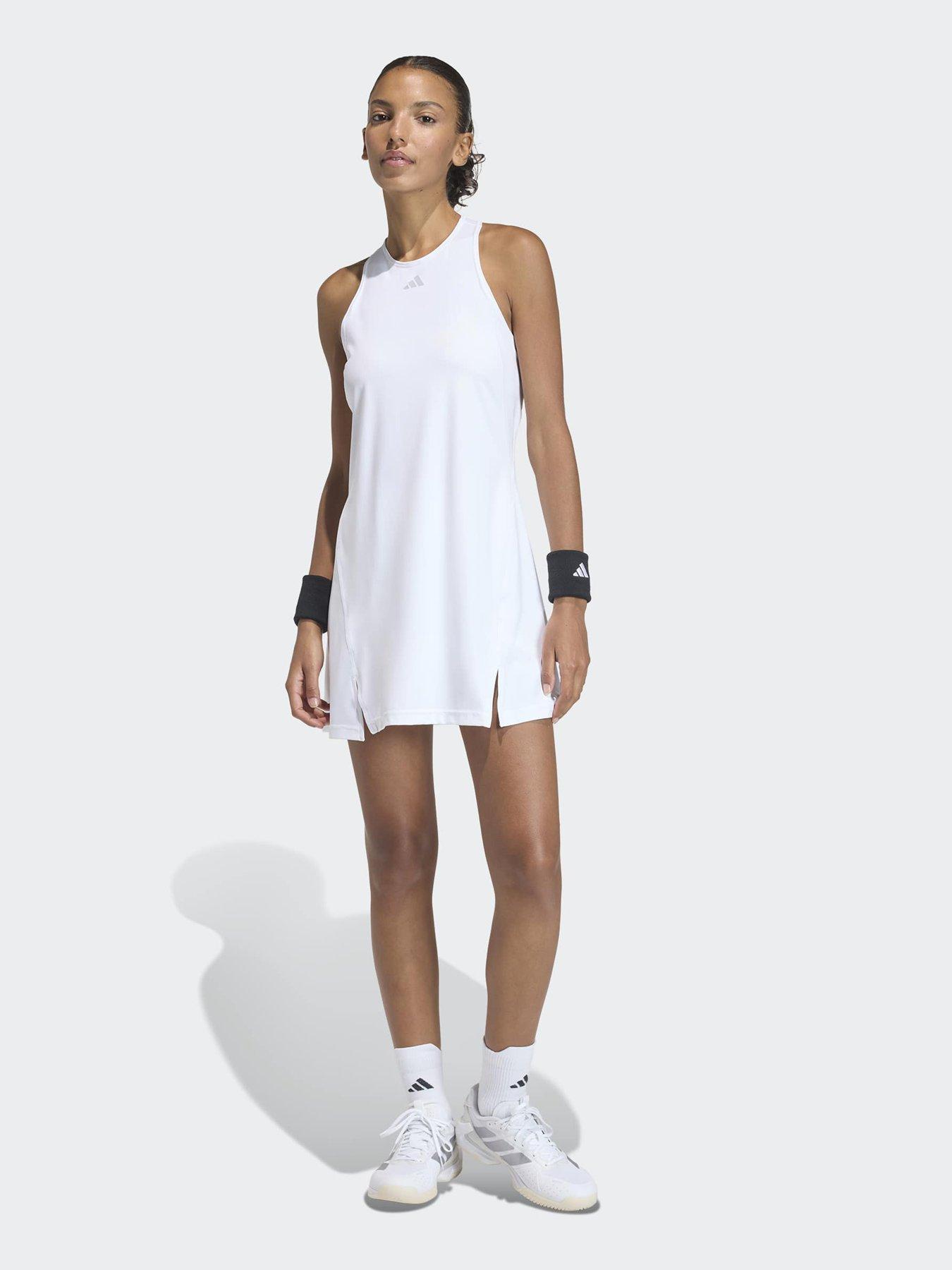 adidas Womens Tennis Club Dress - White