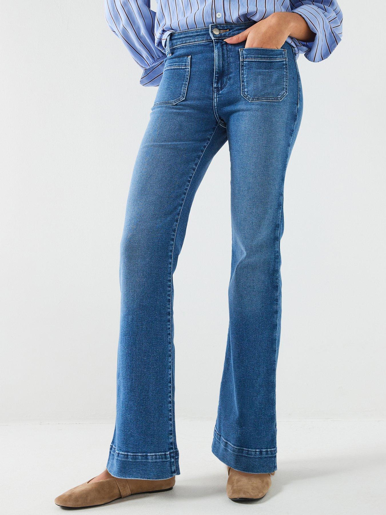 Wrangler Flare Raven Jeans - Blue