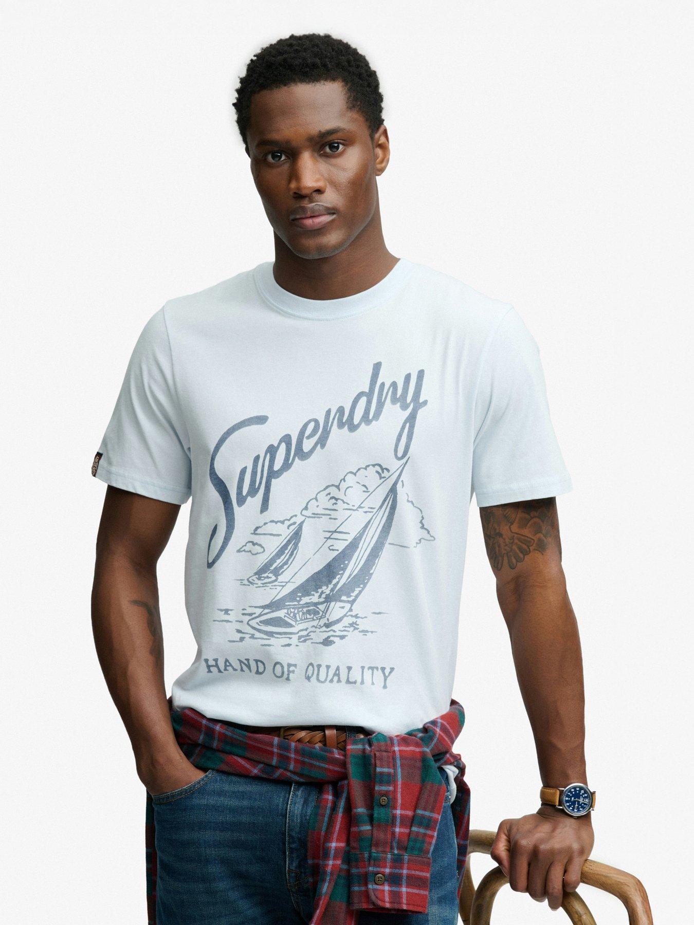  image of superdry-lo-fi-dockside-t-shirt-blue