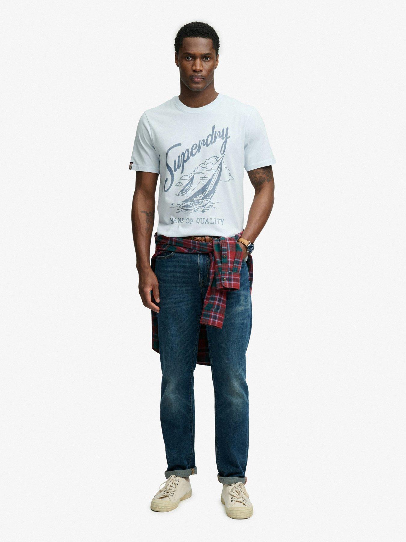  image of superdry-lo-fi-dockside-t-shirt-blue